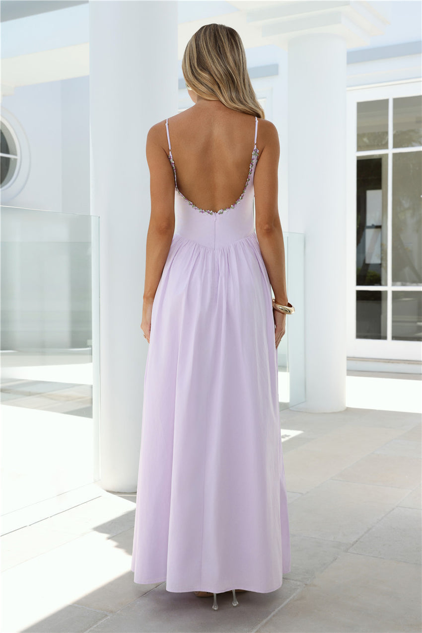 Happy Is Pretty Maxi Dress Lavender