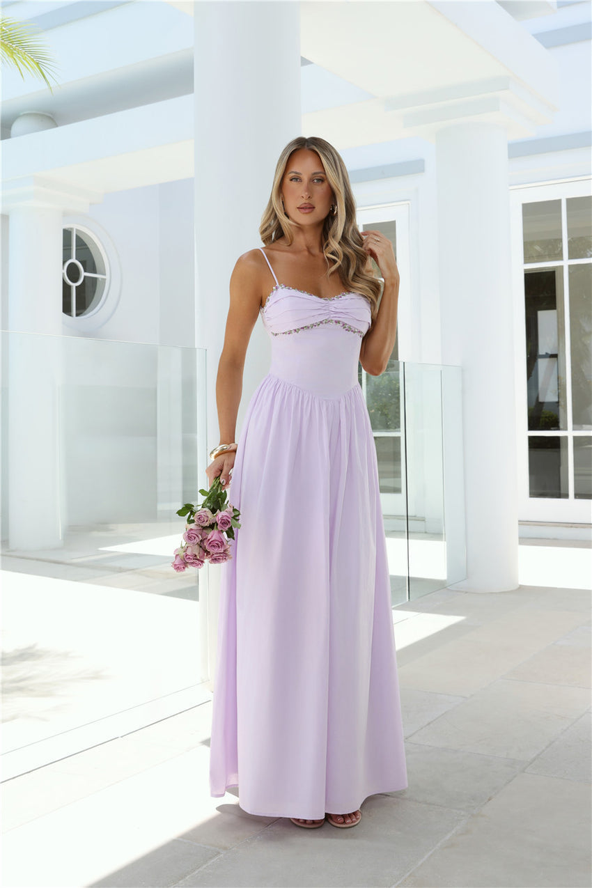 Happy Is Pretty Maxi Dress Lavender