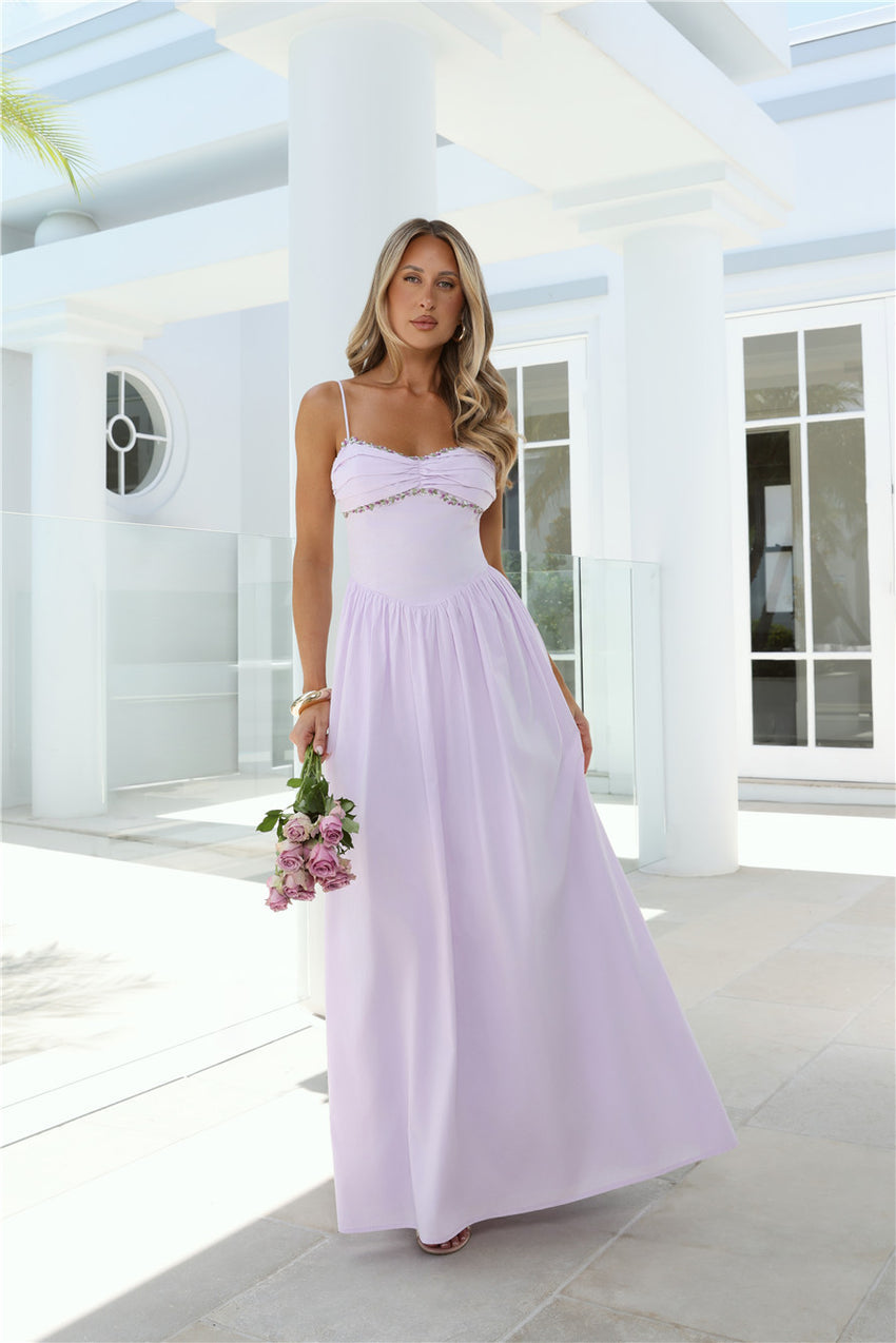 Happy Is Pretty Maxi Dress Lavender