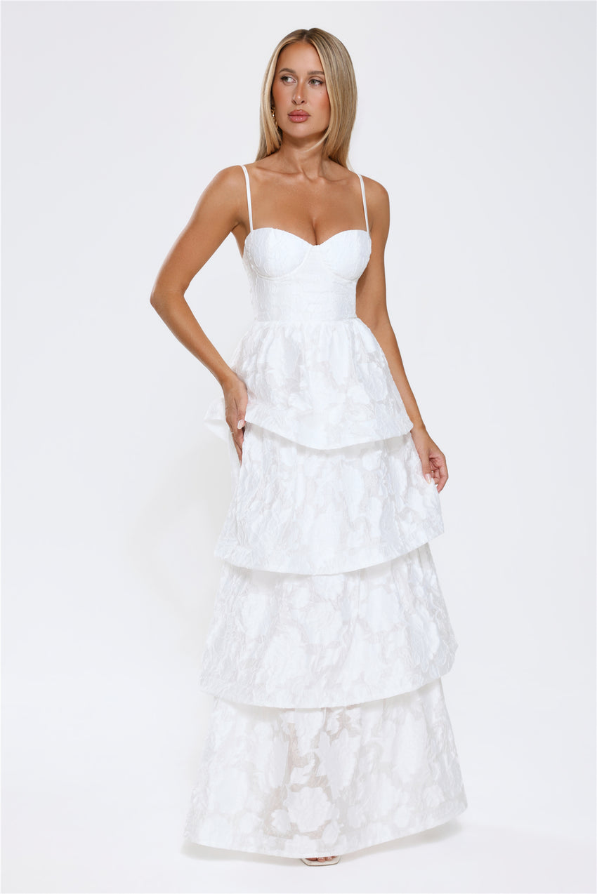Elevated Desire Maxi Dress White