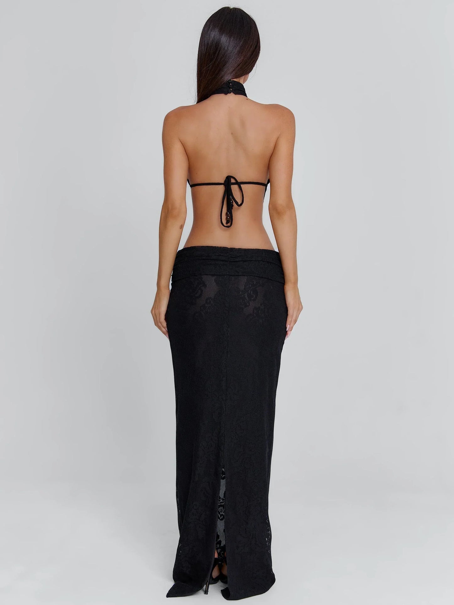 Albinae Black Maxi Dress