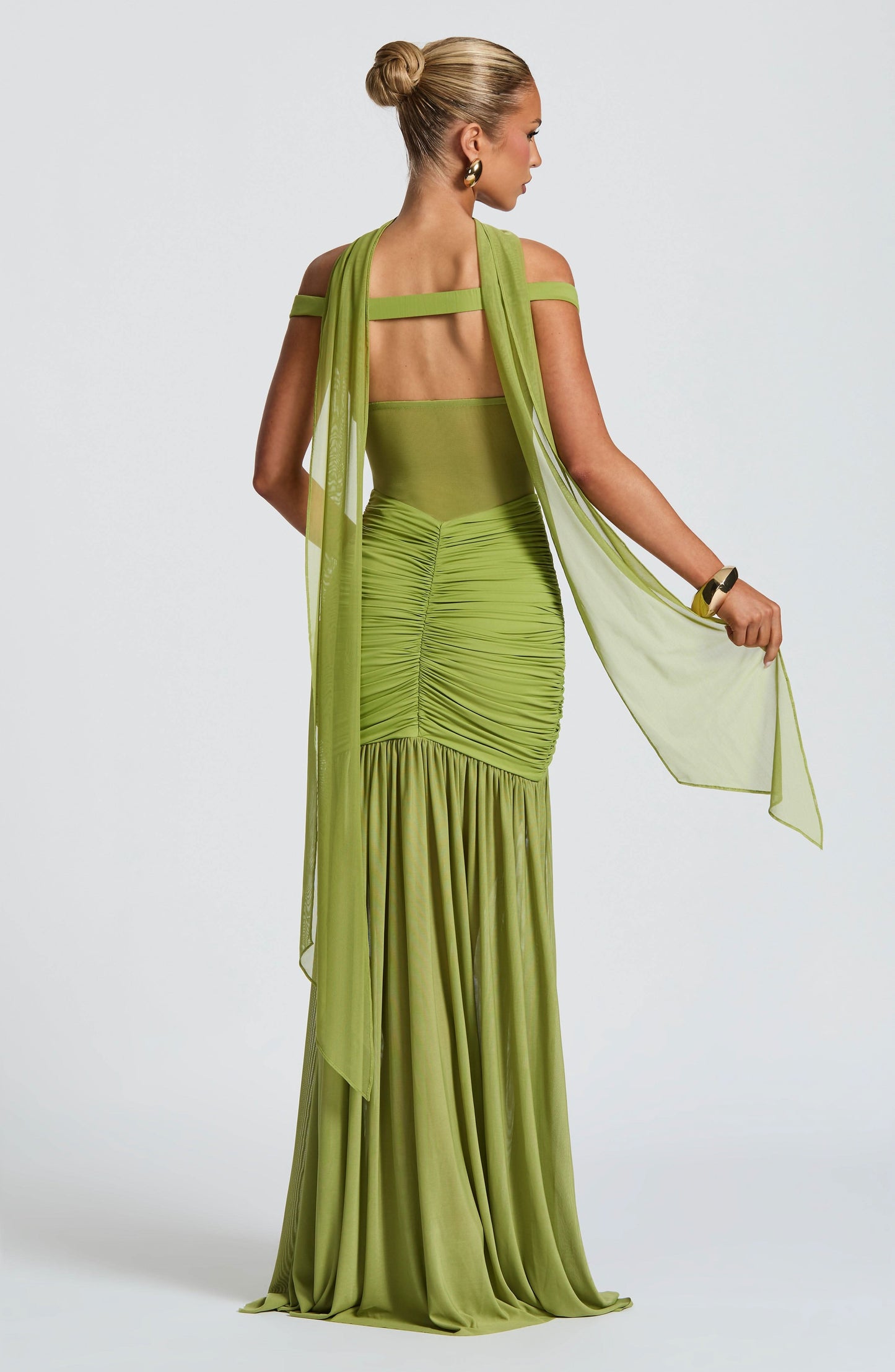 Raven Ruched Maxi Dress