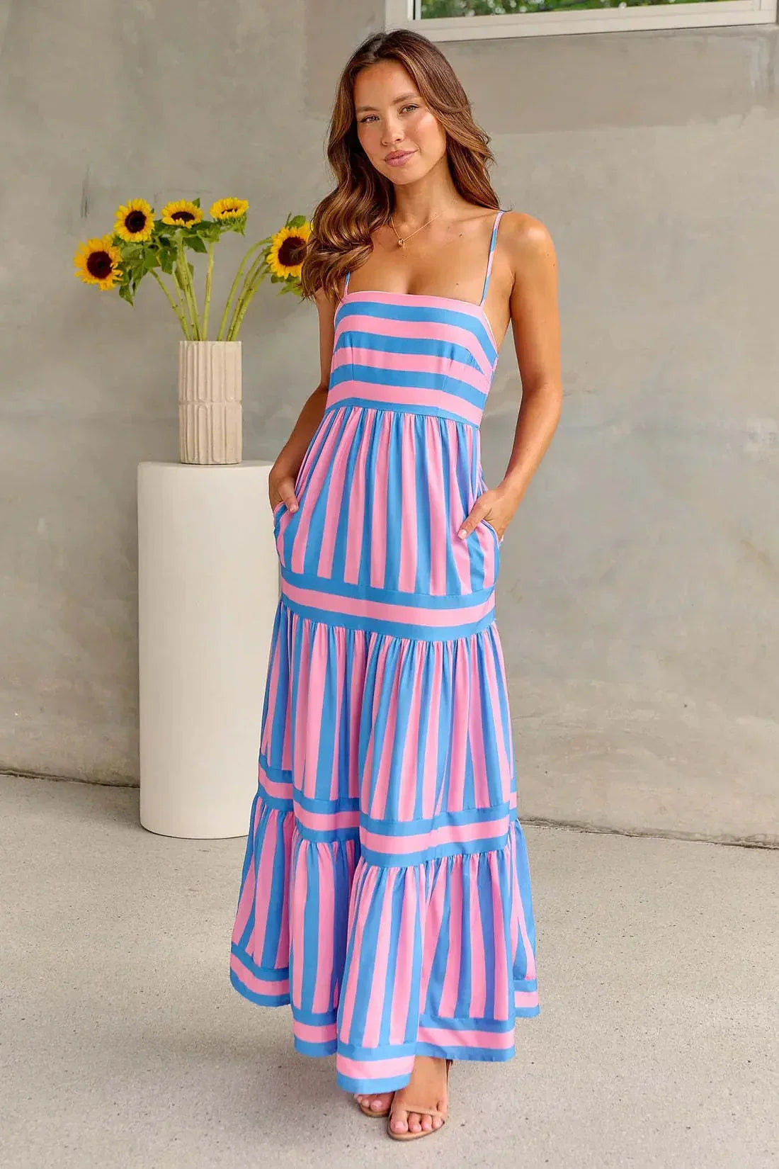 Paloma Striped Maxi Dress