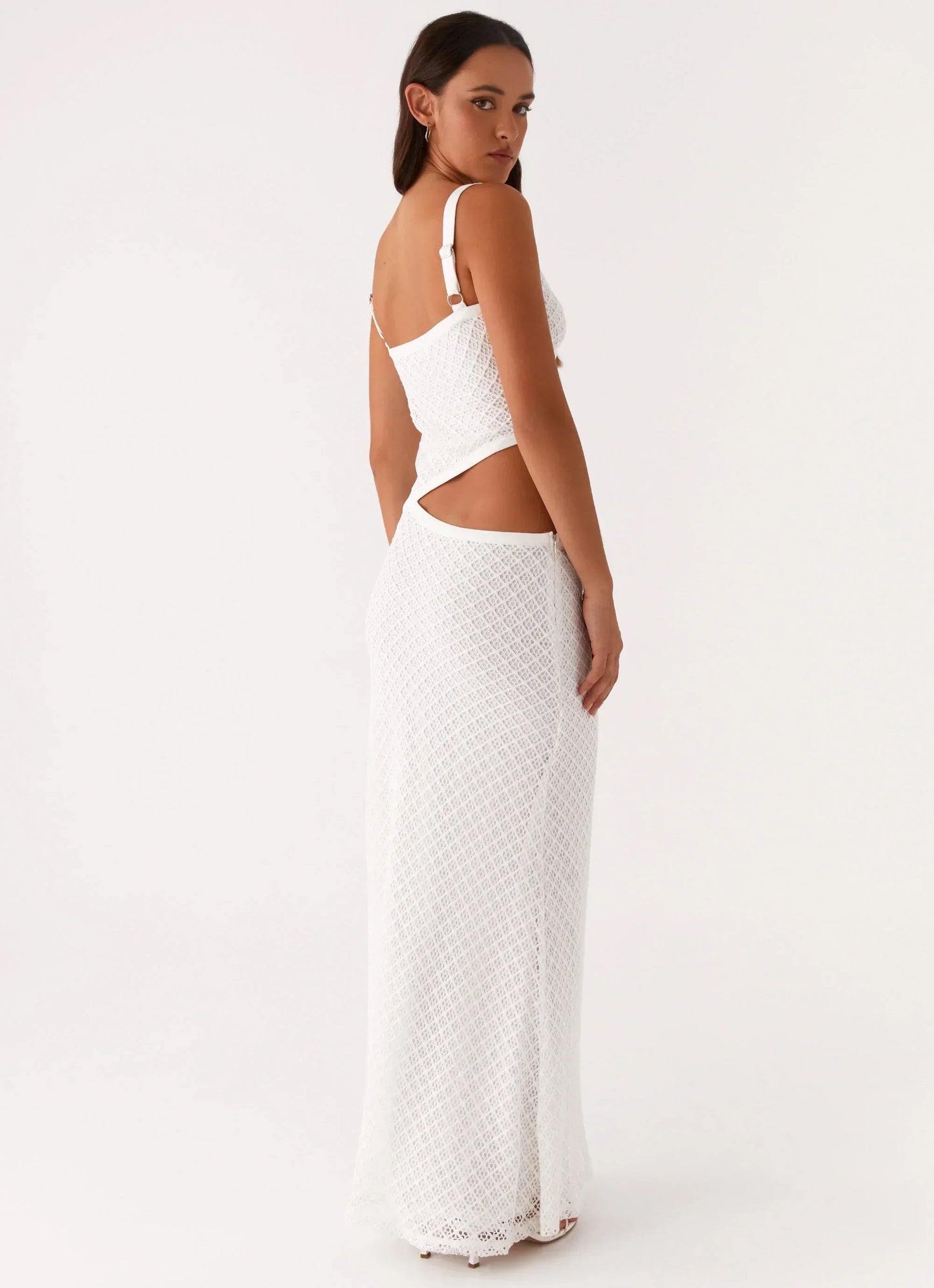 Jocelyn Maxi Dress - White Crochet