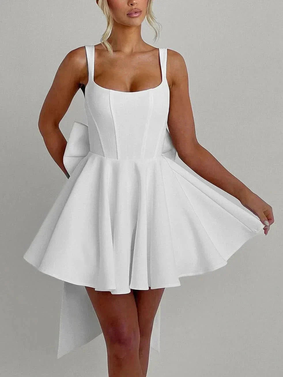 Artemis Bow Mini Dress