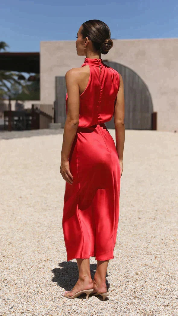 Cassandra Draped Midi Dress