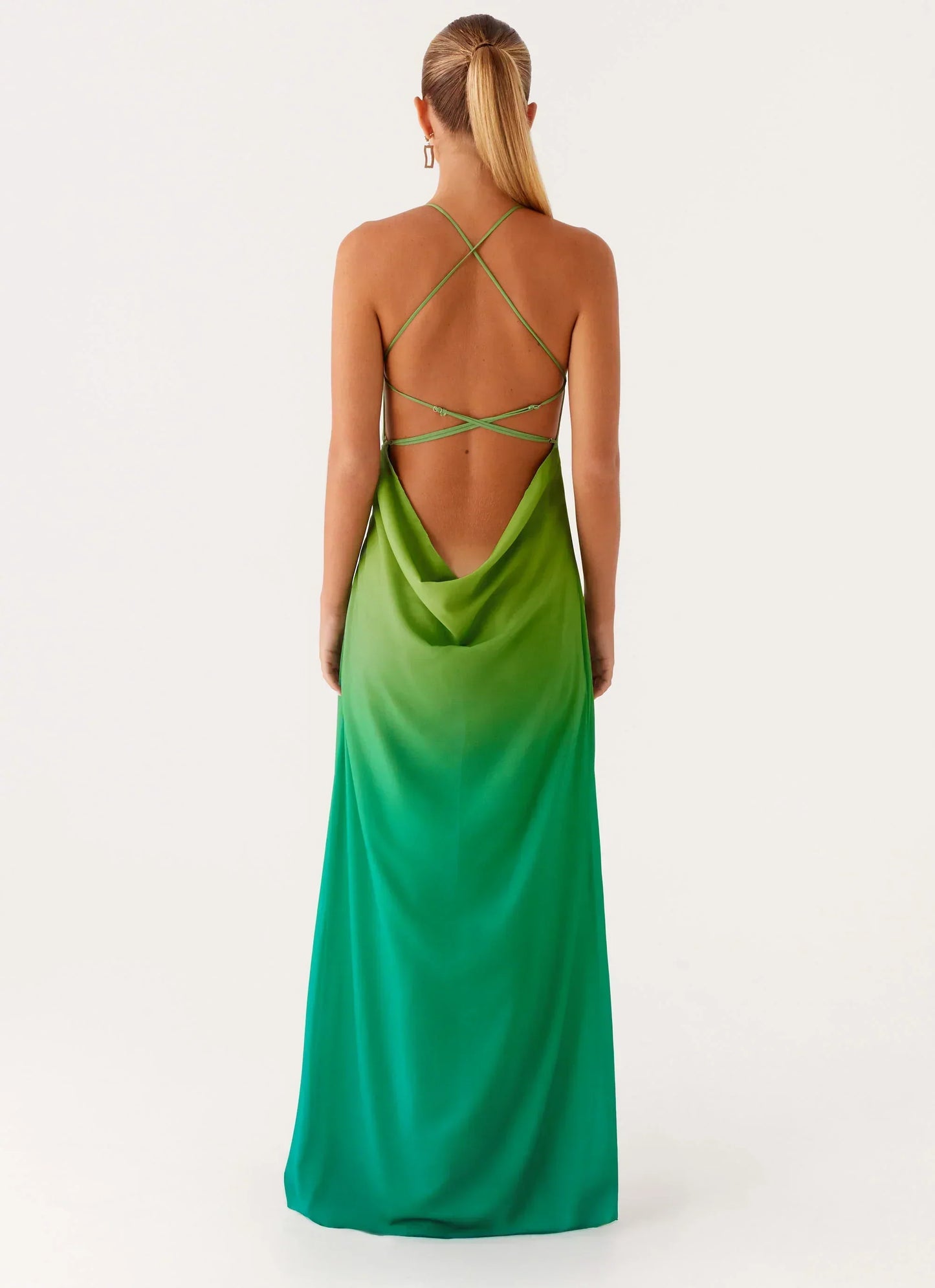 Opposites Attract Maxi Dress - Green Ombre