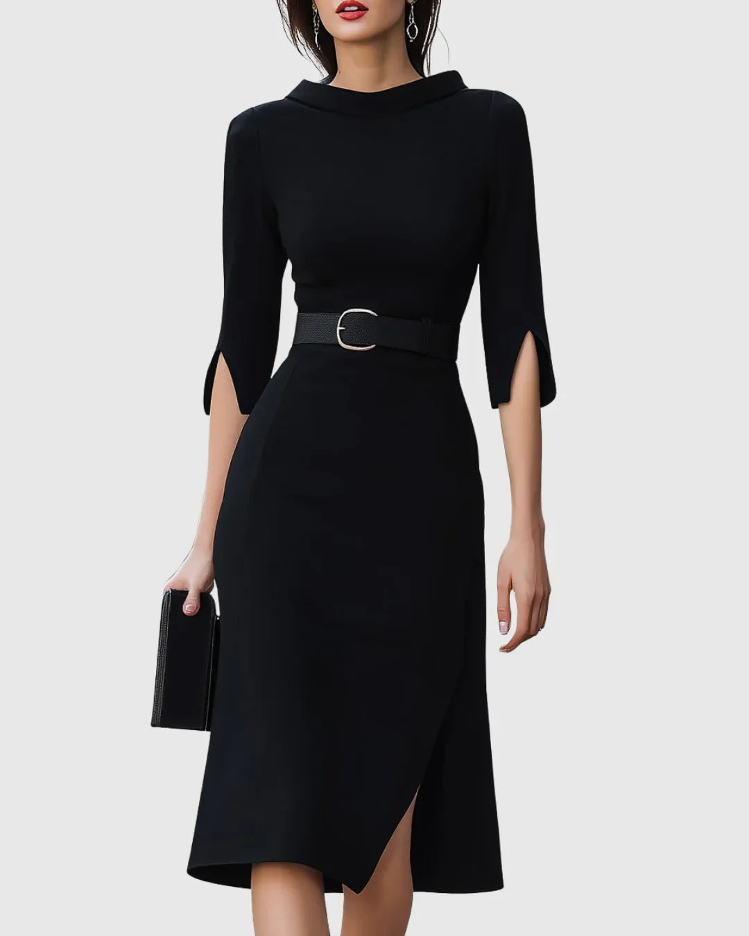 Magnolia Wrap Midi Dress