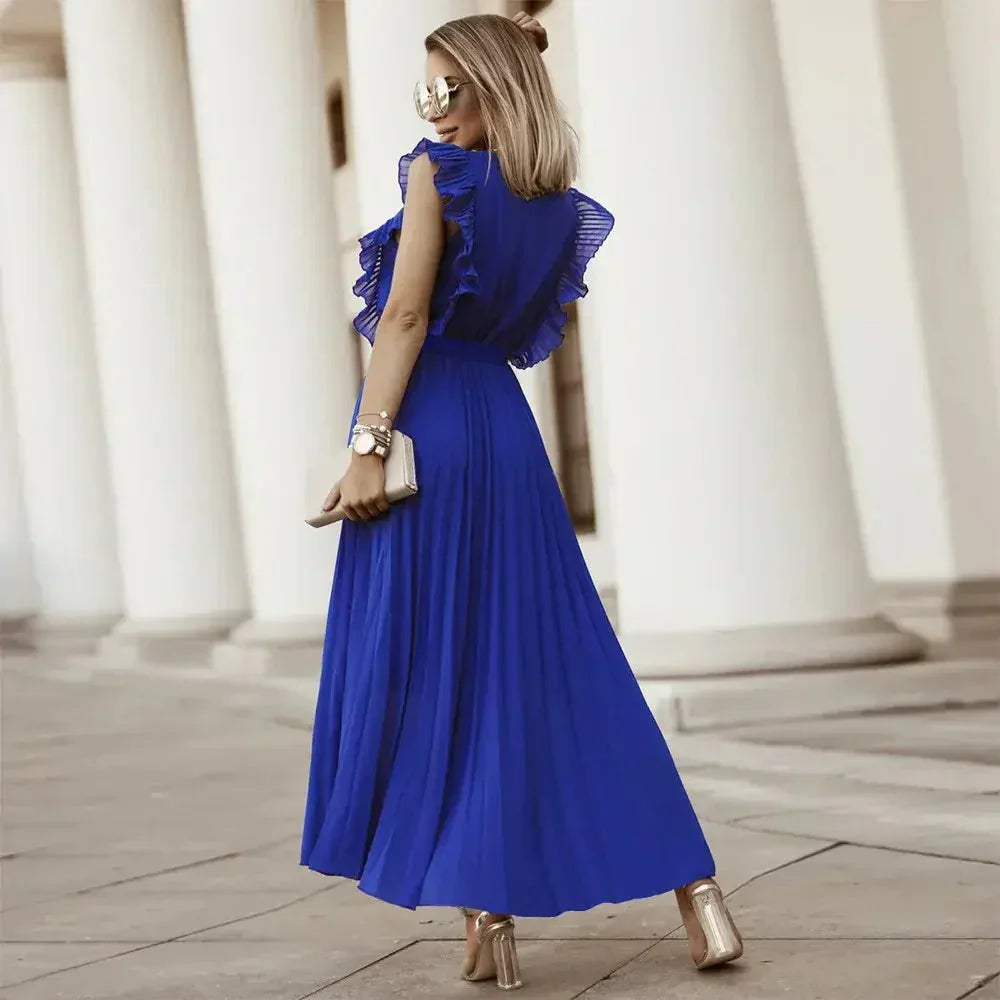 Olivia Ruffle Maxi Dress