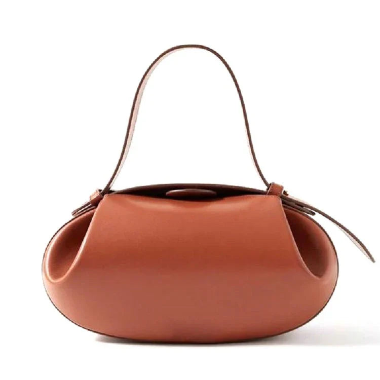 Duttini | Sculptural Round Shoulder Bag, Top Handle