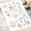 Flower Pattern Transfer Stickers - Leaves