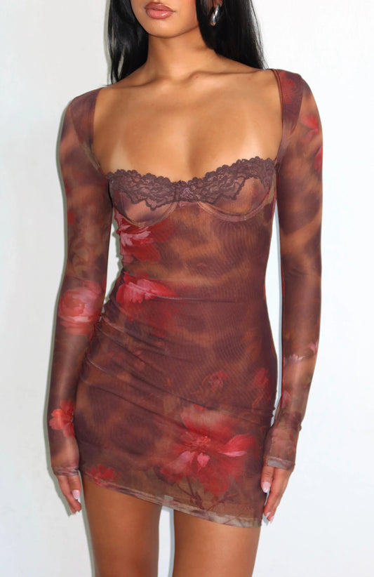 Honey Leopard Mini Dress