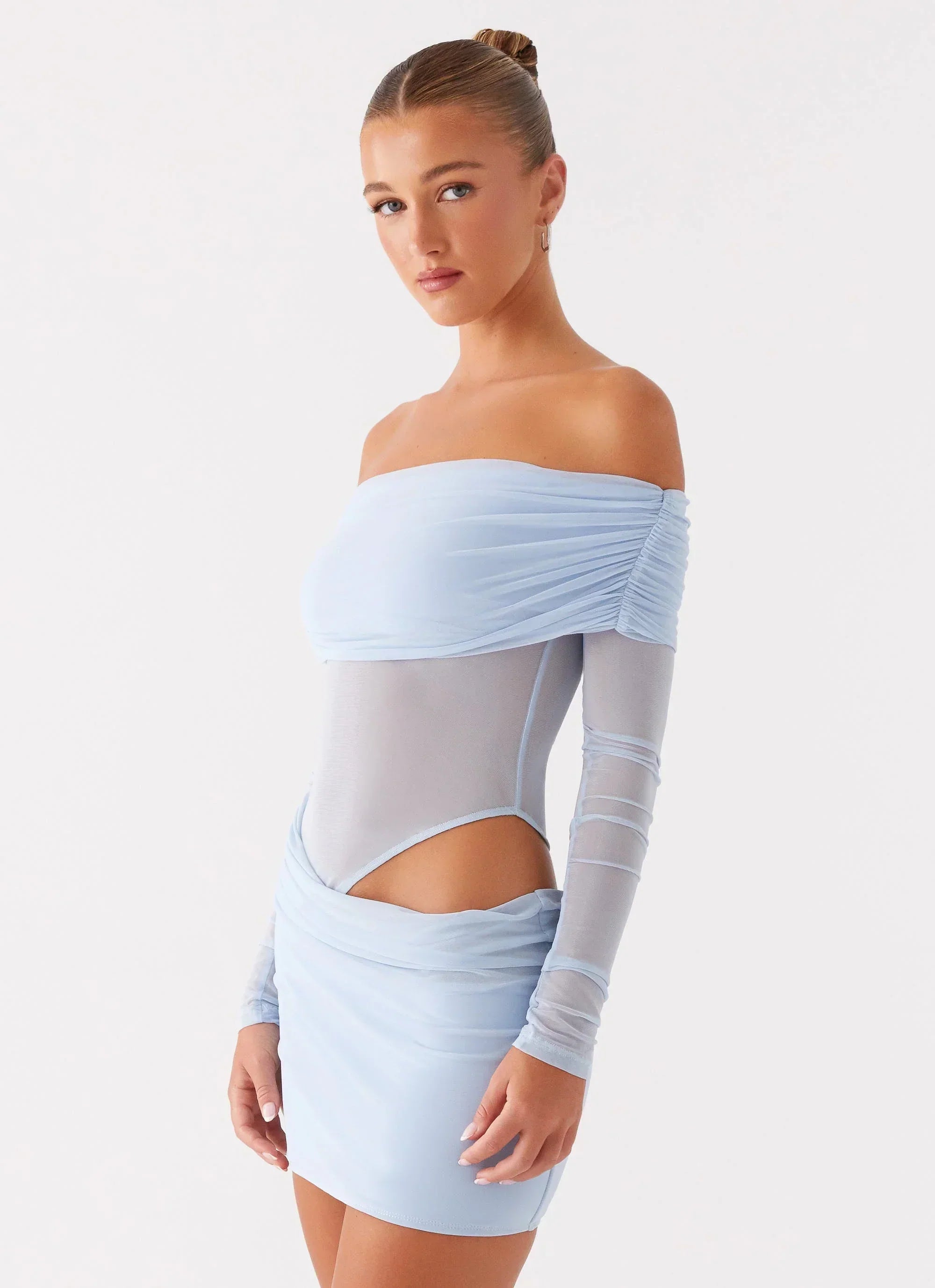 No Doubt Mini Dress - Blue