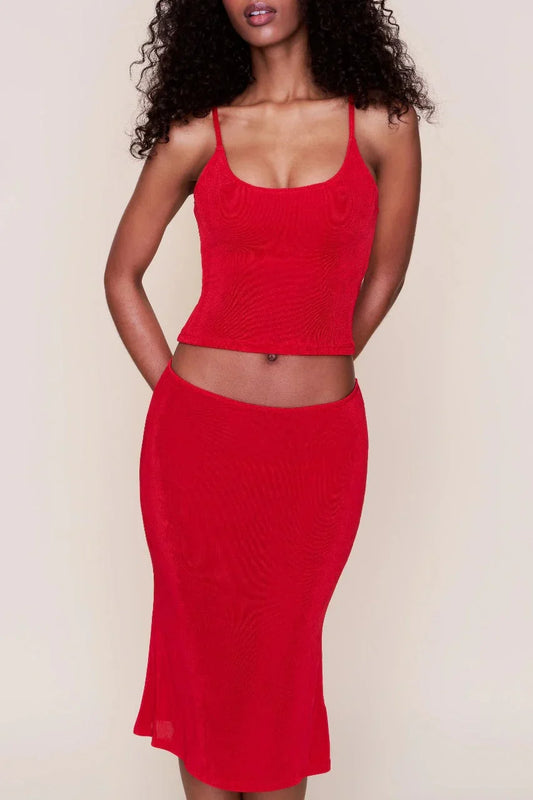 Sienna Ribbed Midi Set Midi Dress