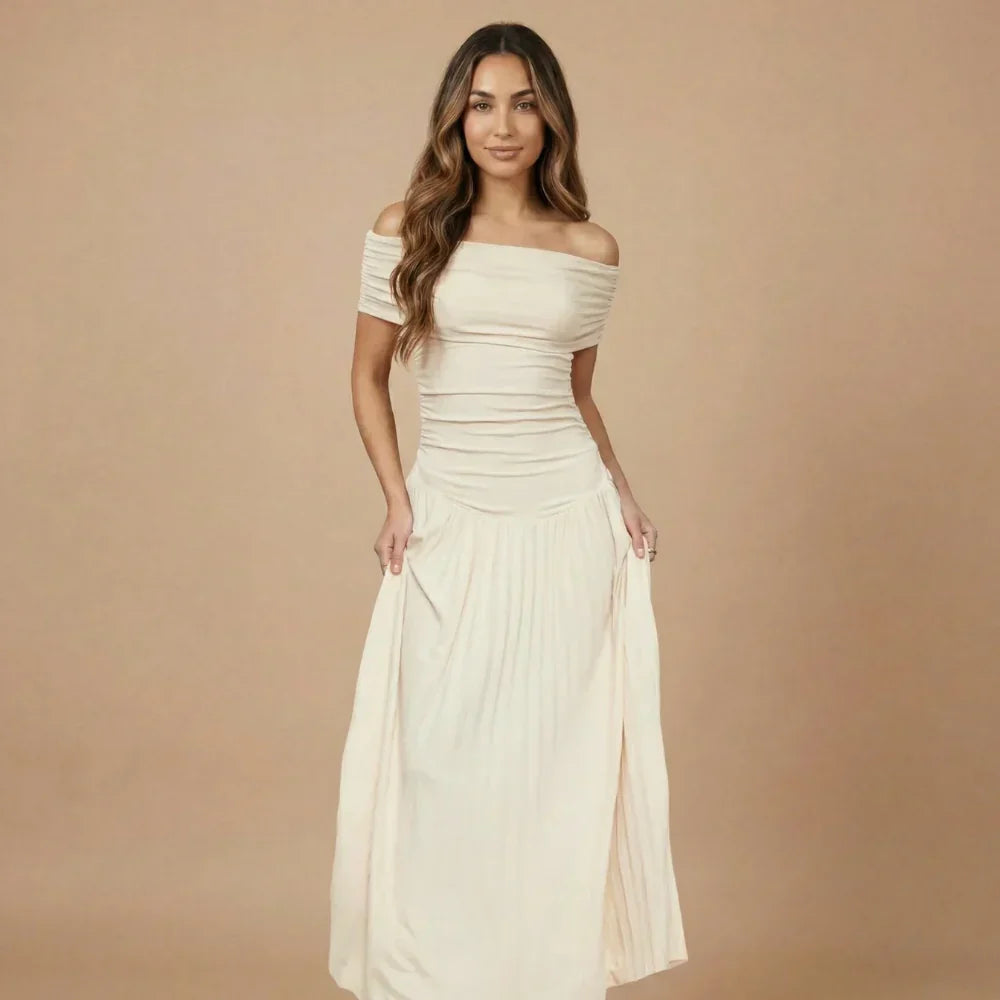 Adriana Ruched Maxi Dress