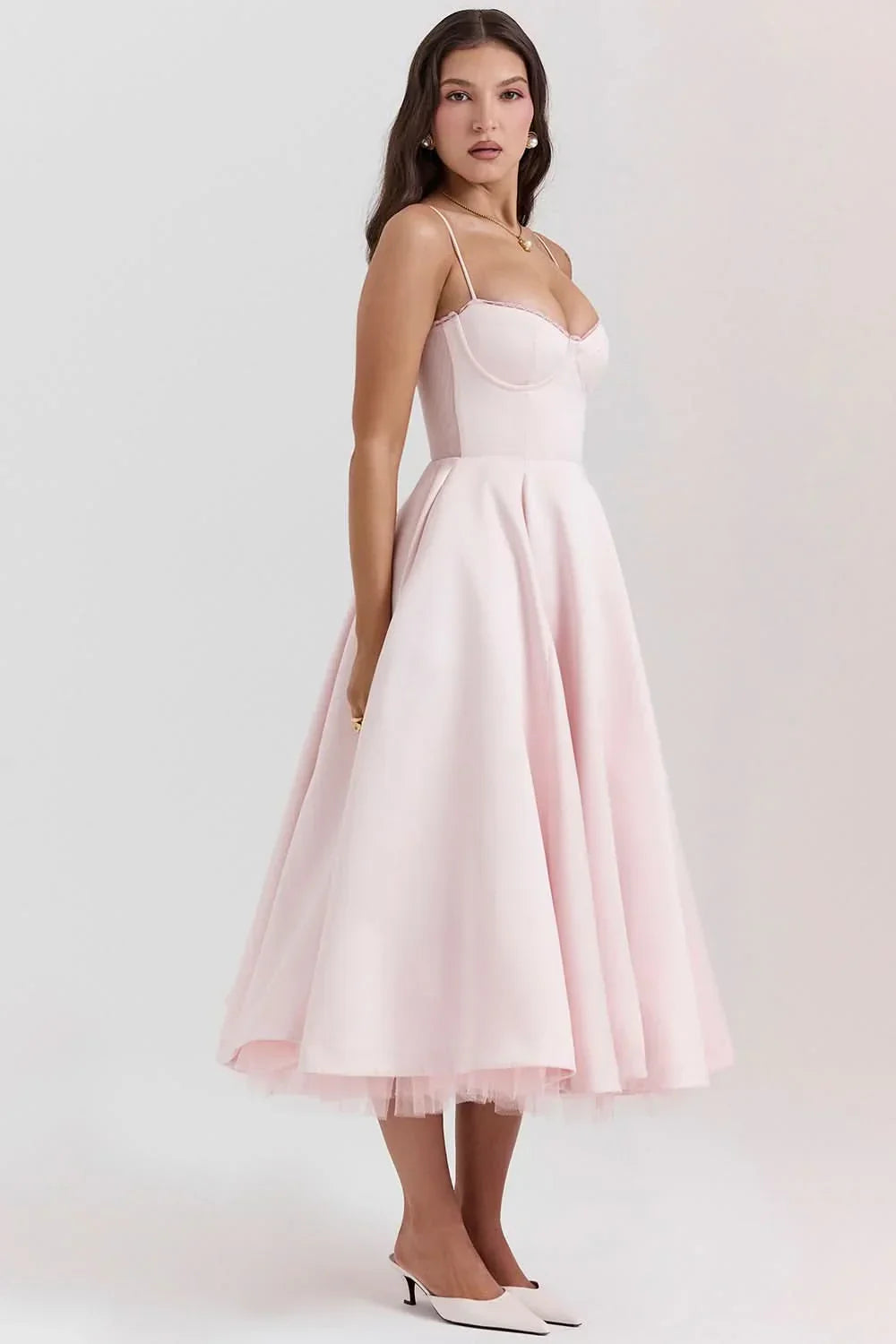 Evelyn Corset Midi Dress