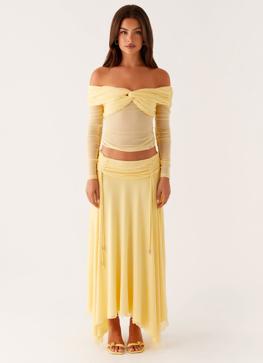 Kirrabilli Midi Skirt - Yellow