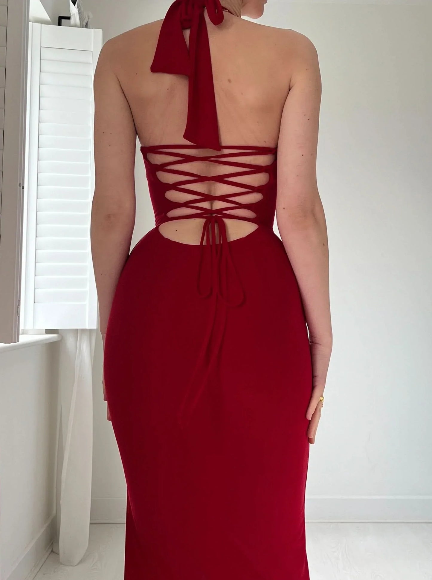 Sienna Halter Maxi Dress