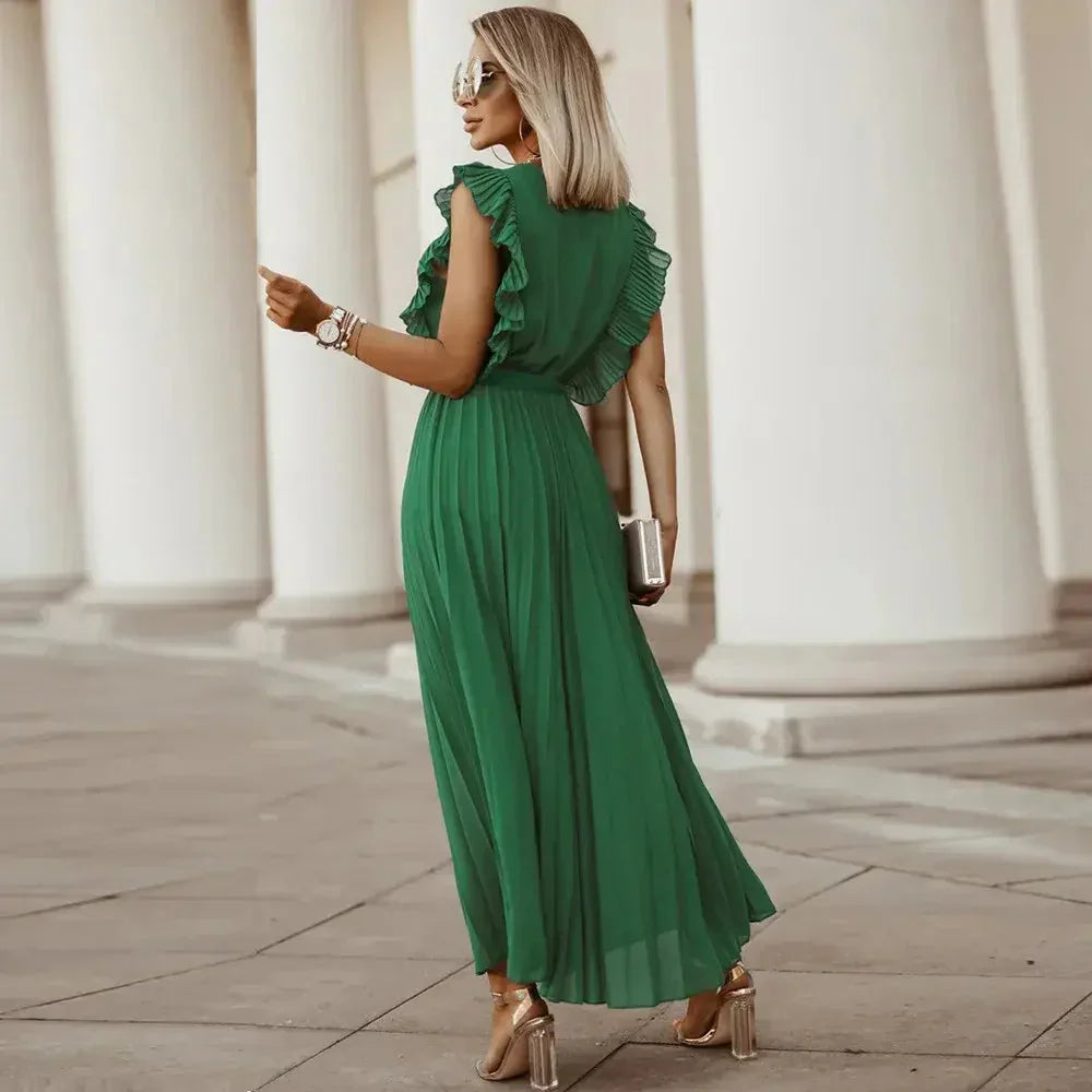 Olivia Ruffle Maxi Dress