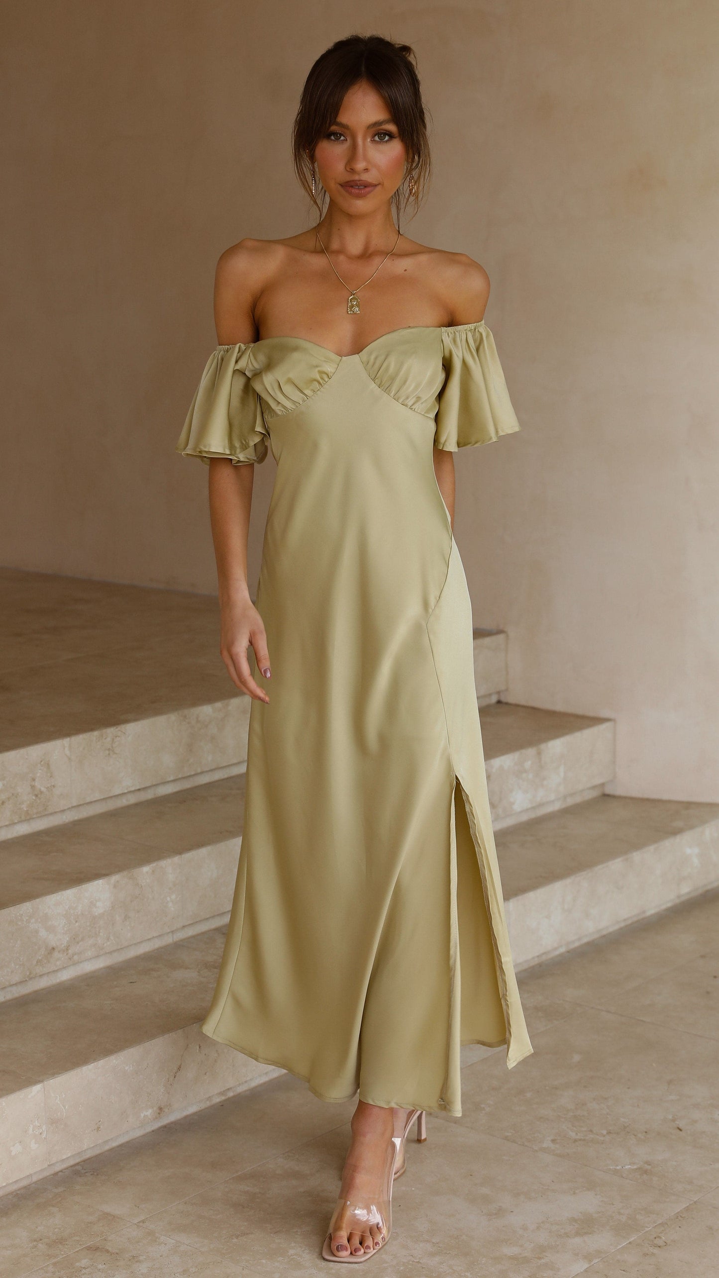 Emilia Ruffle Midi Dress