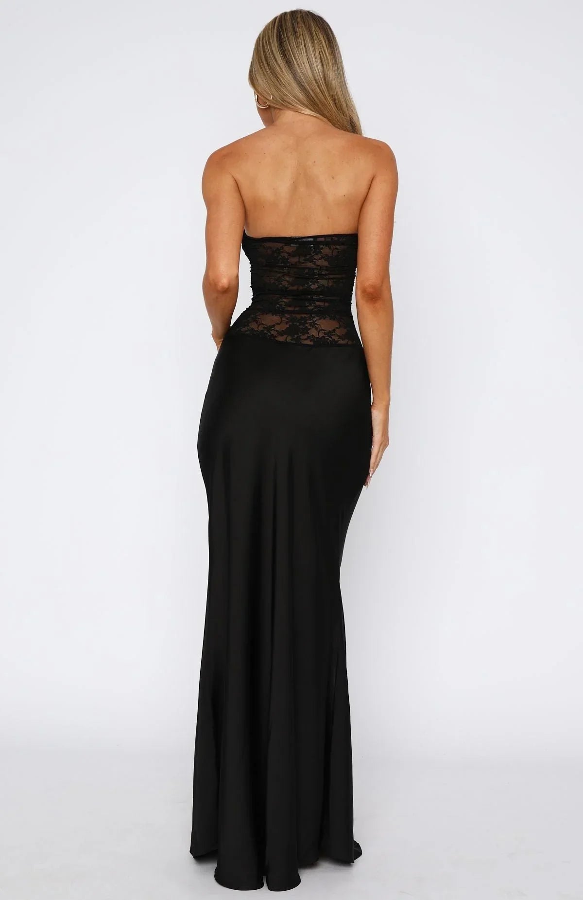 Noir Lace Maxi Dress