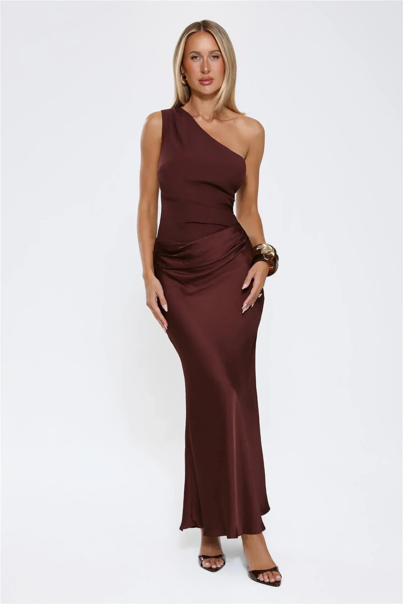 Aveline Maxi Dress Brown