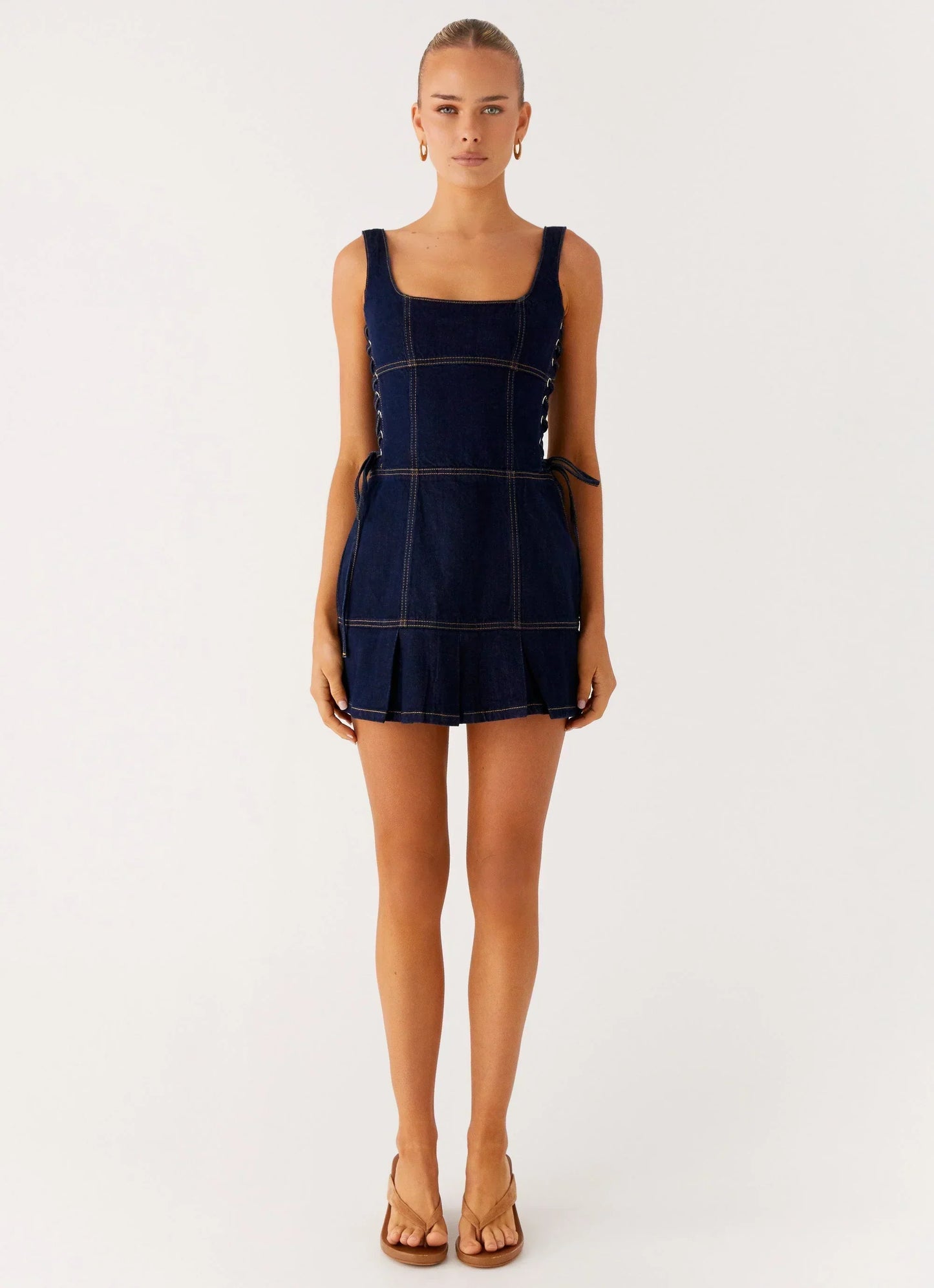 Preston Mini Dress - Indigo