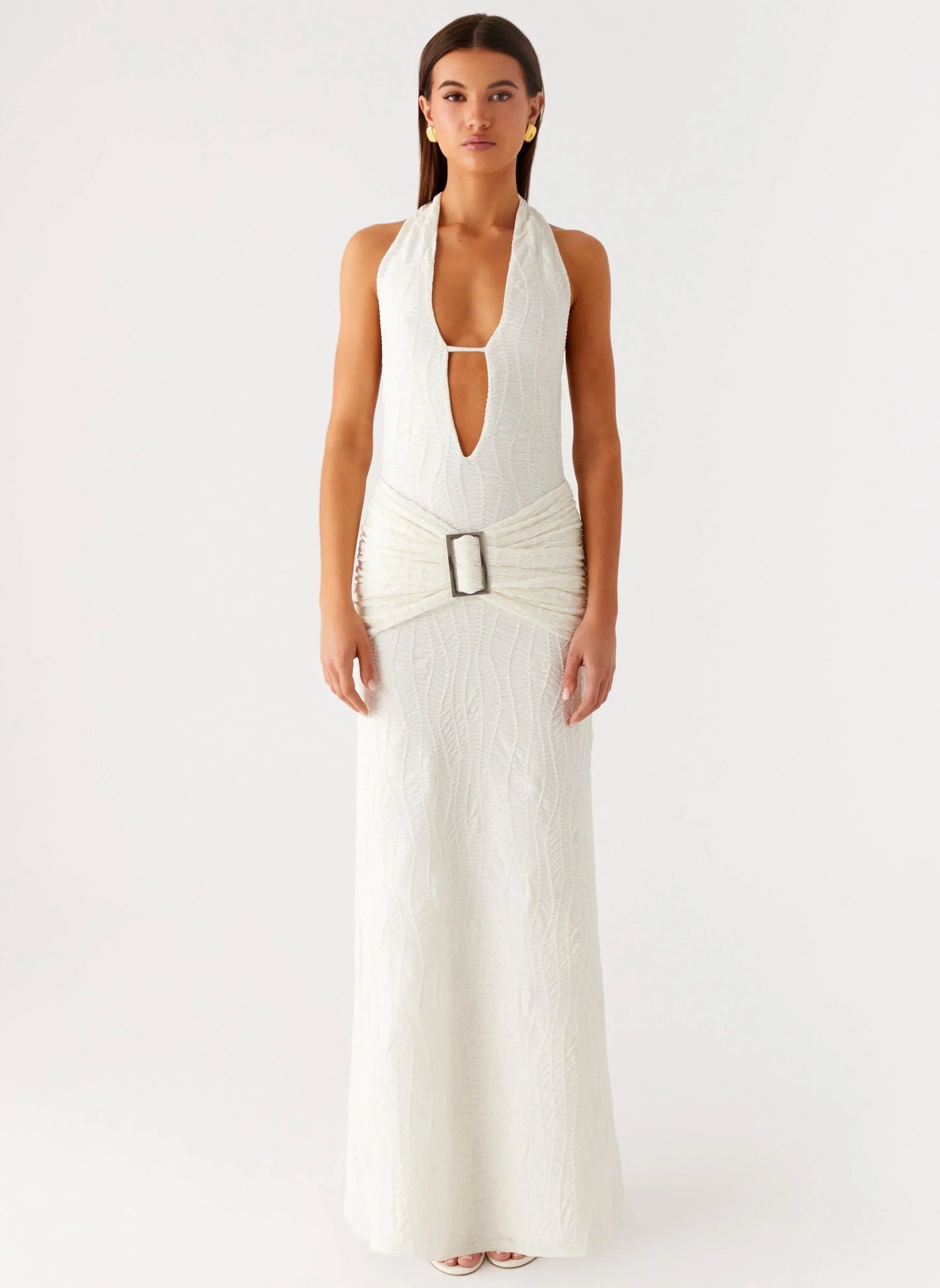 Smoke Ivy Maxi Dress - White