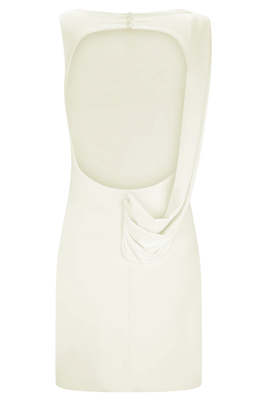 Ivory Drape Mini Dress