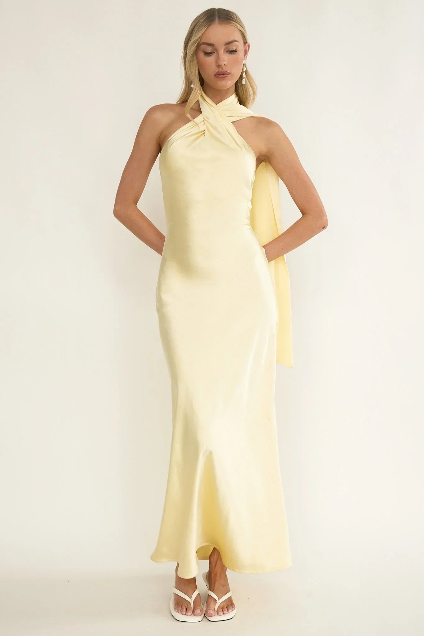 Alvara Halter Maxi Dress Butter