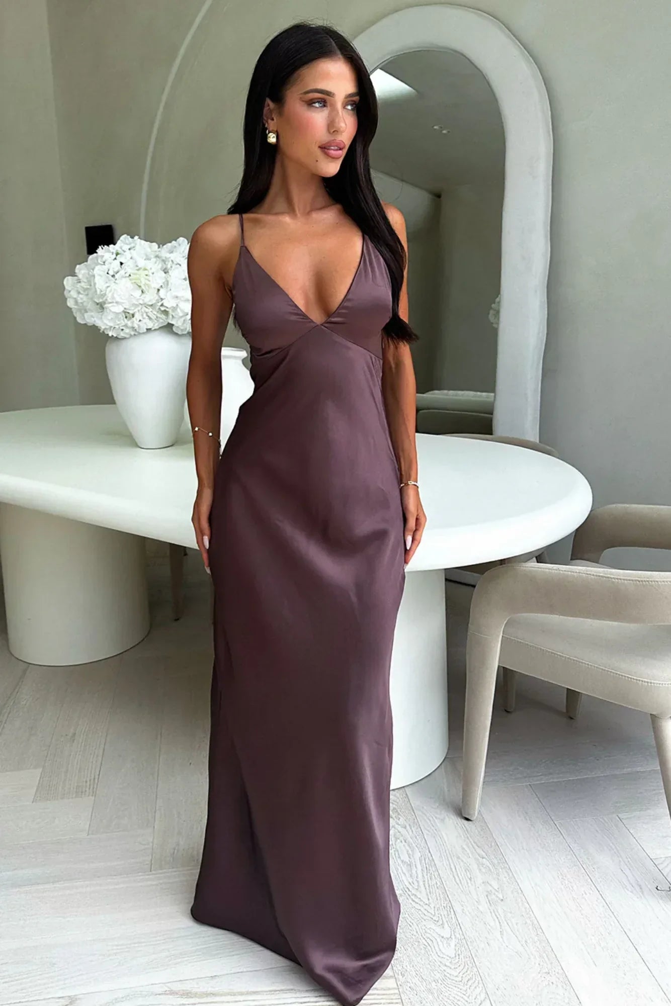 Duttini | Satin Maxi Dress For Women – Maxi Dresses Collection