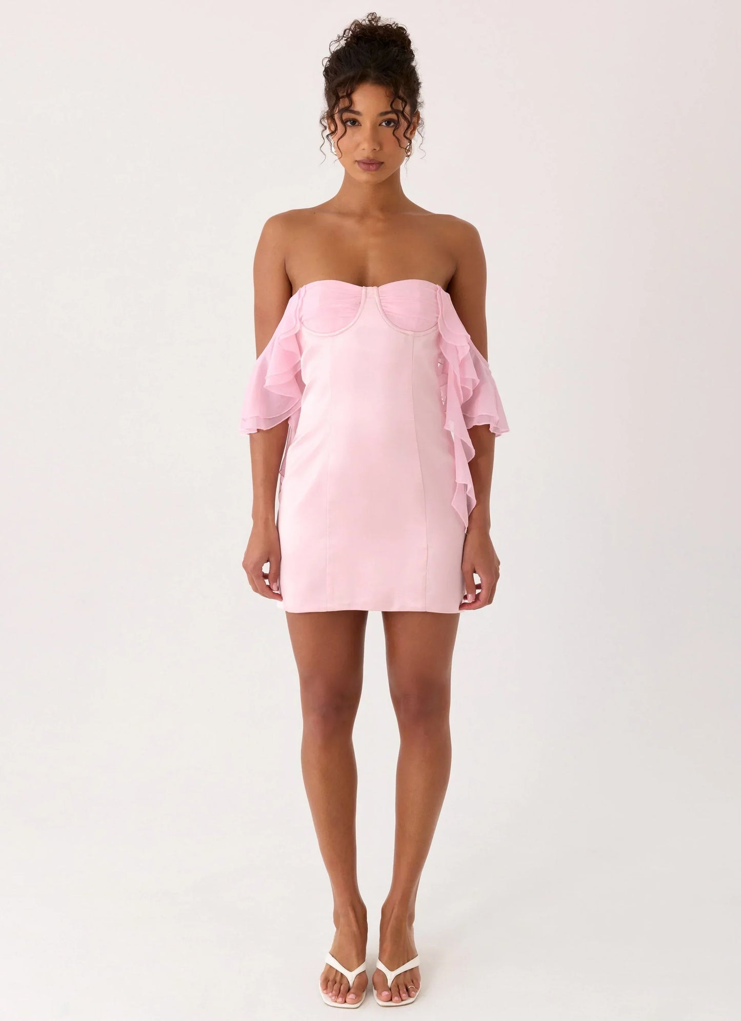 Bex Strapless Mini Dress Pink