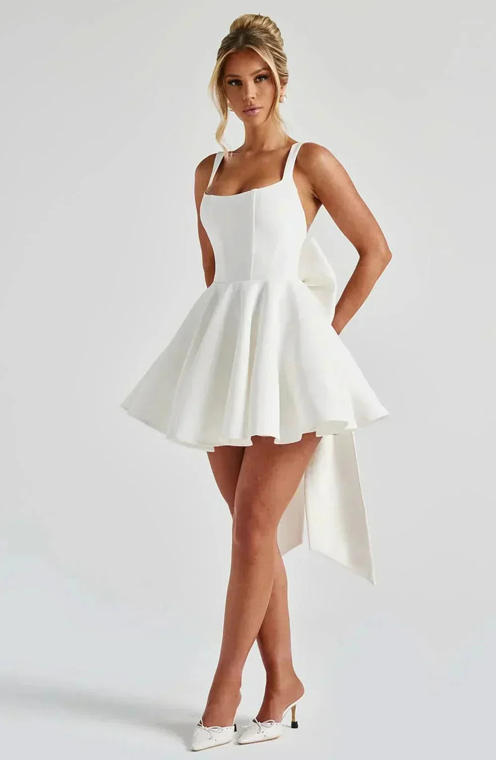 Artemis Bow Mini Dress