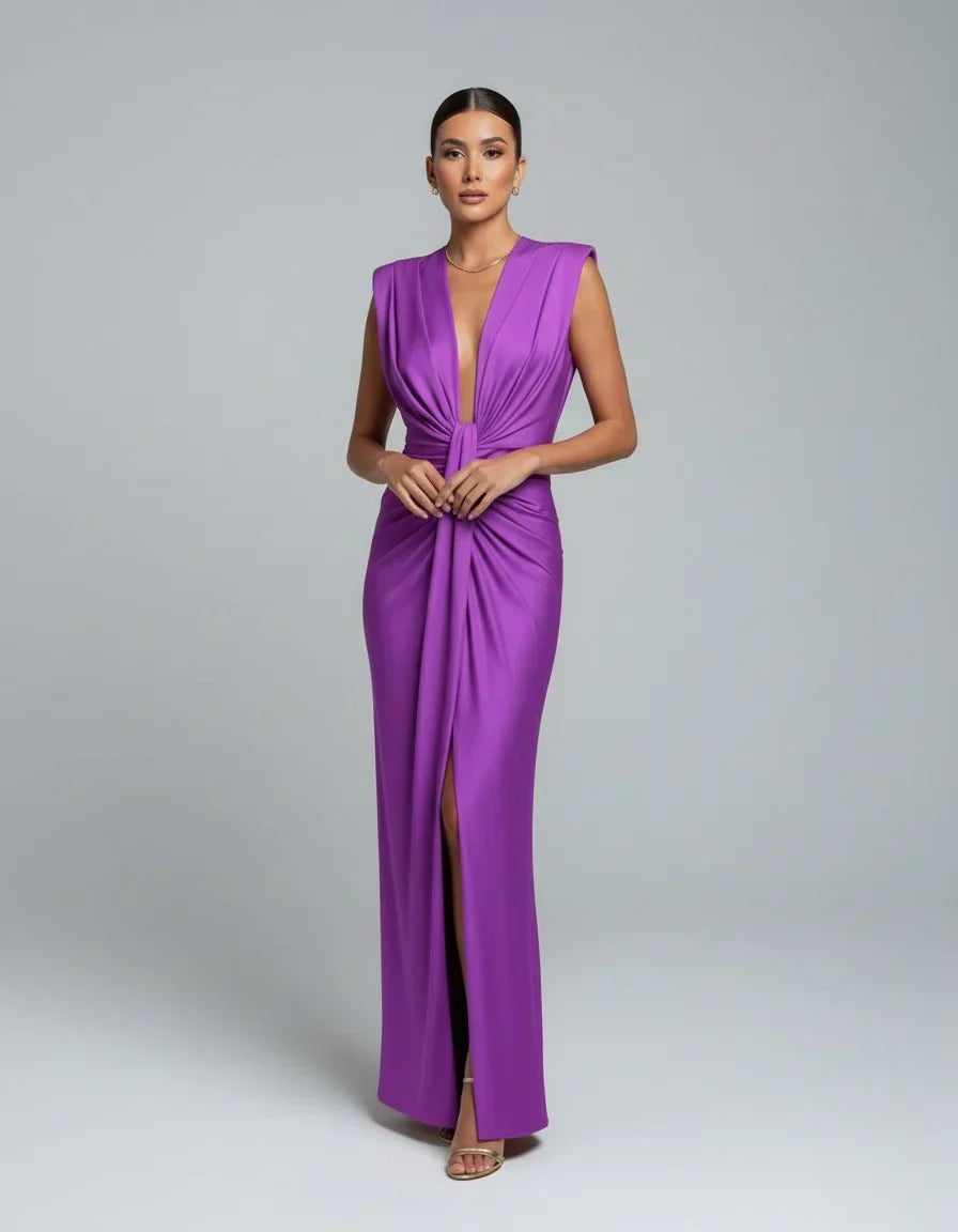 Sienna Ruched Maxi Dress
