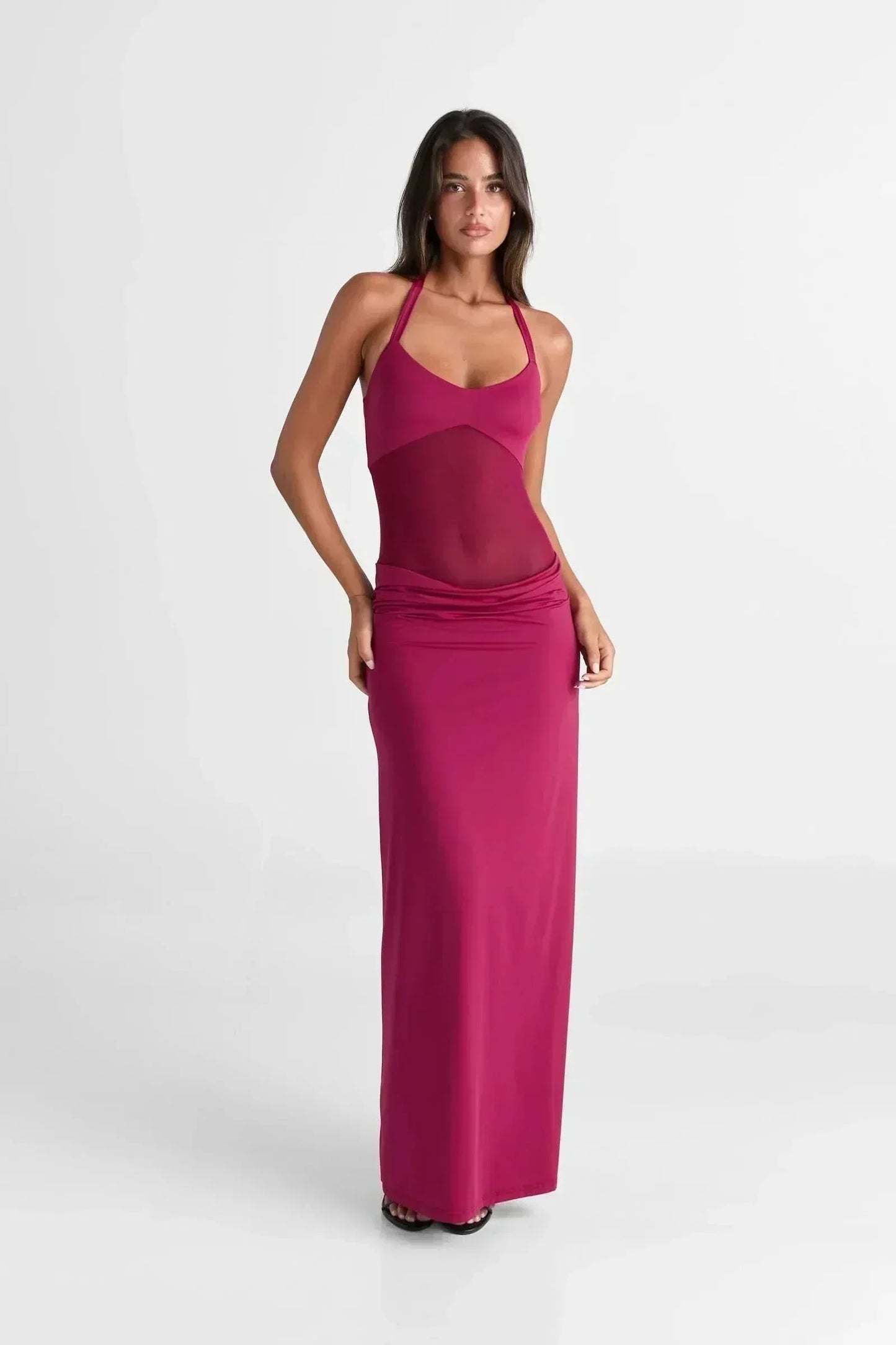 Sienna Mesh Maxi Dress