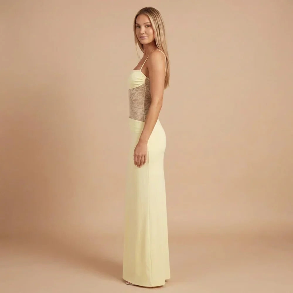 Alessandra Mesh Maxi Dress