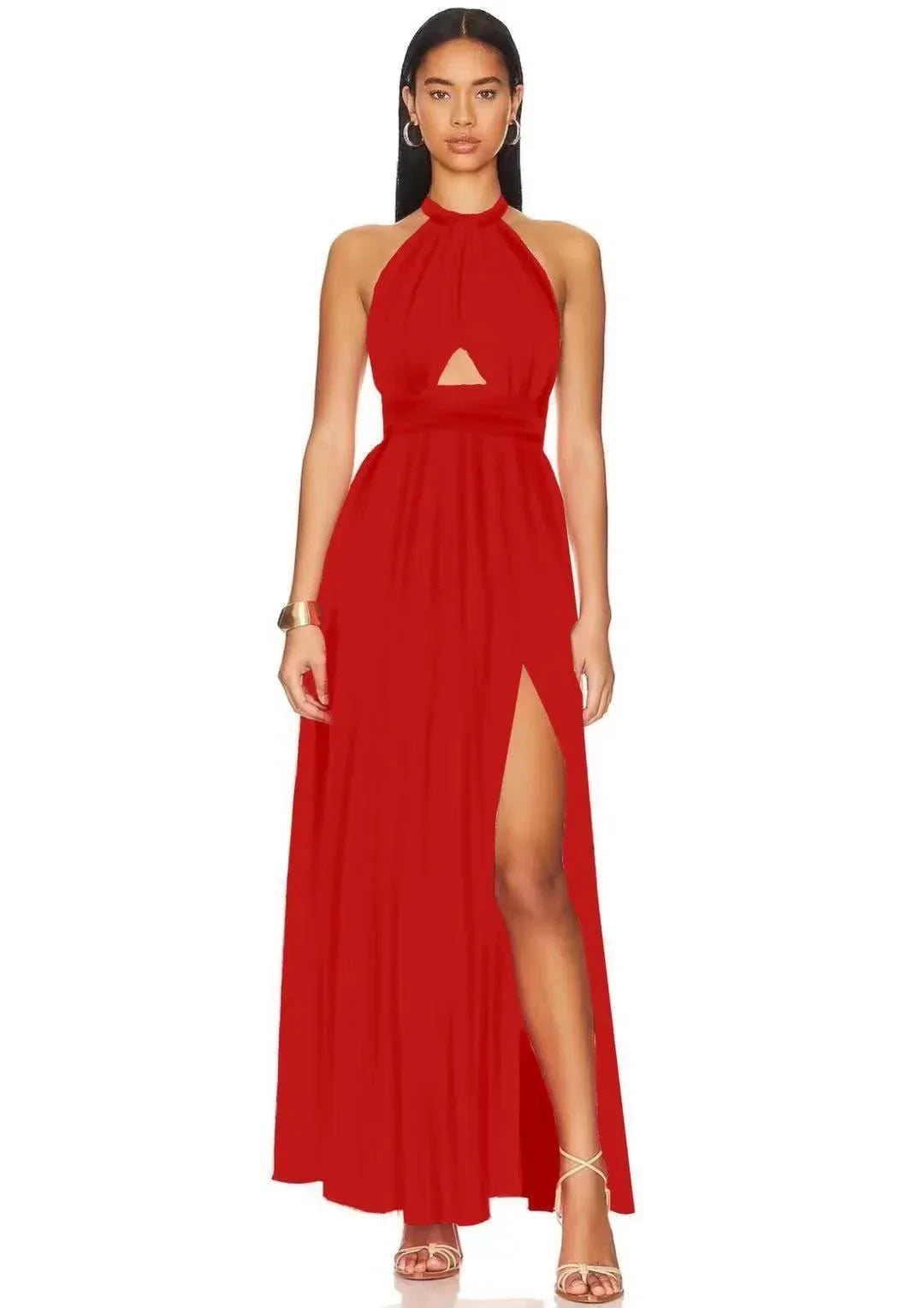 Corset Cutout Maxi Dress