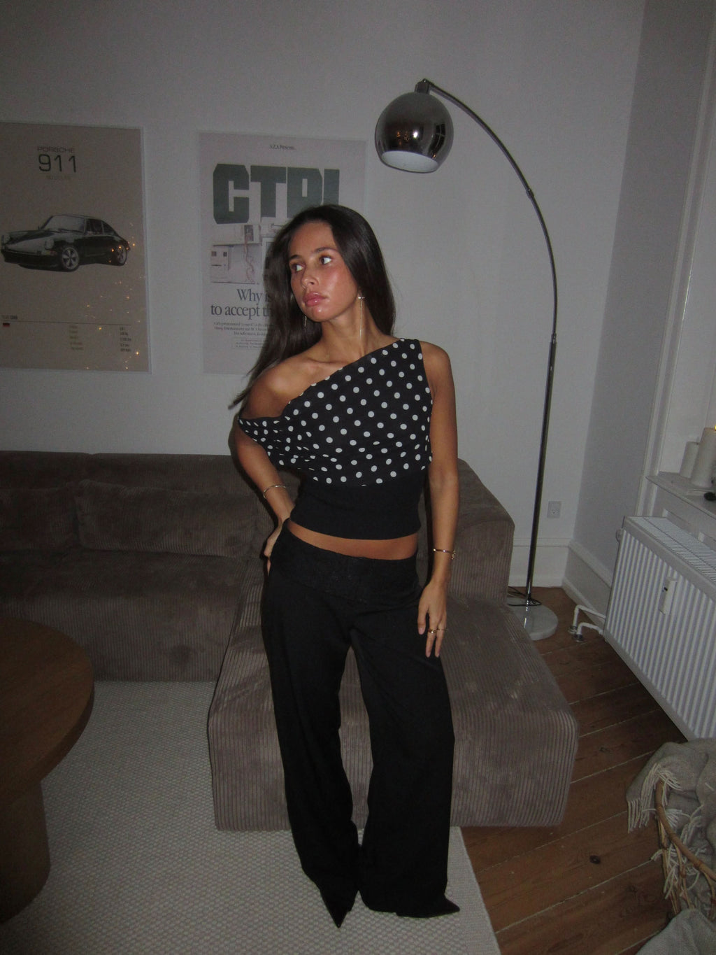 Avery Polka Dot Crop Top