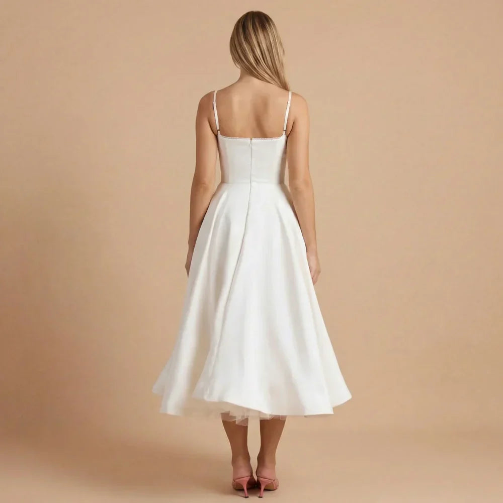 Emilia Sweetheart Midi Dress