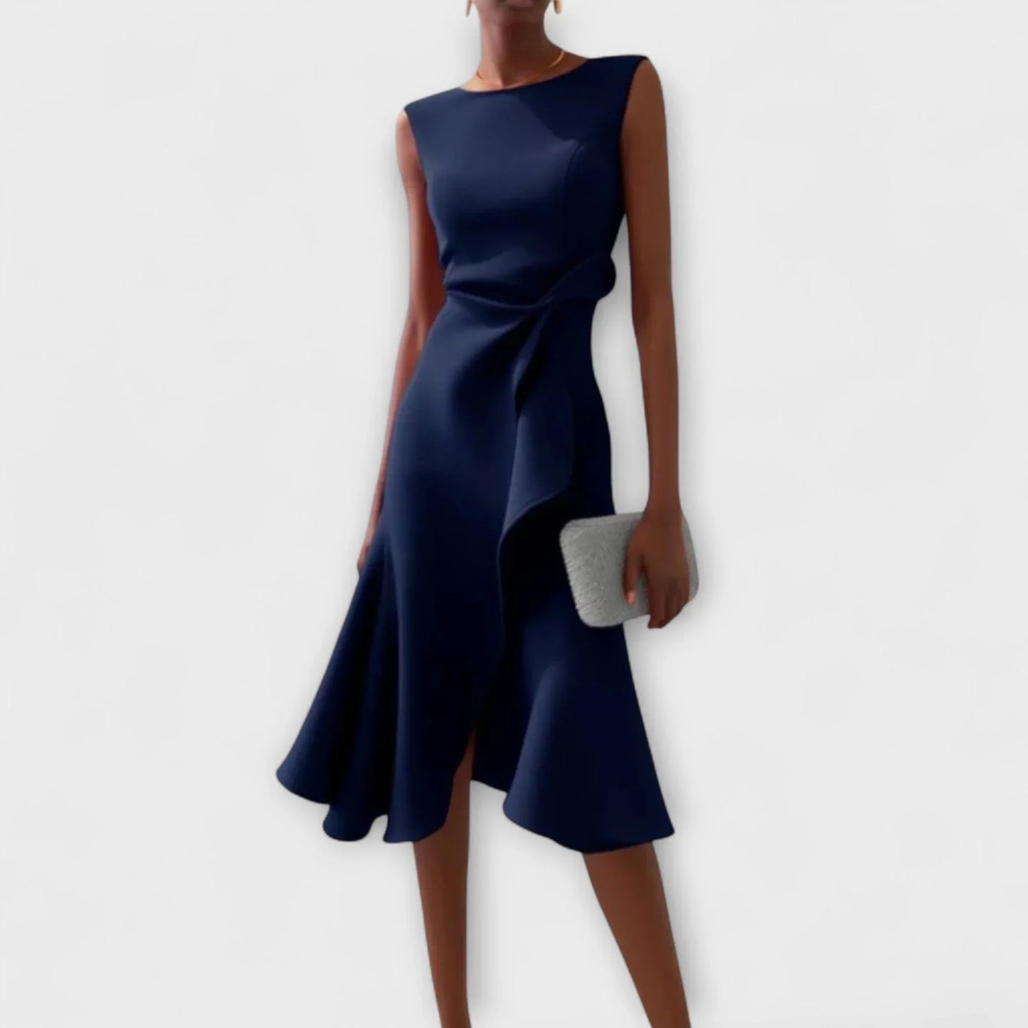 Elena Draped Midi Dress