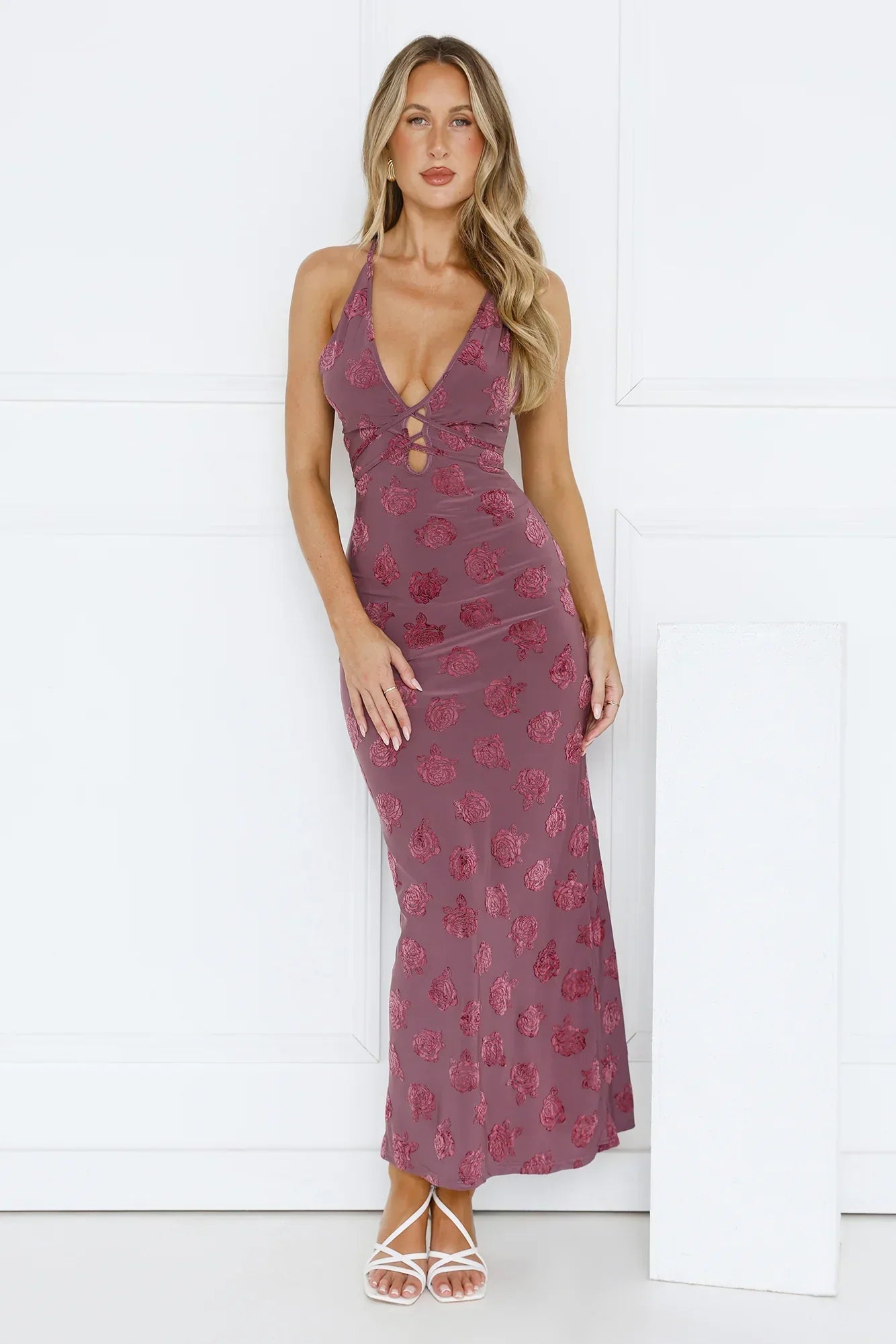 Summer Rain Maxi Dress Purple
