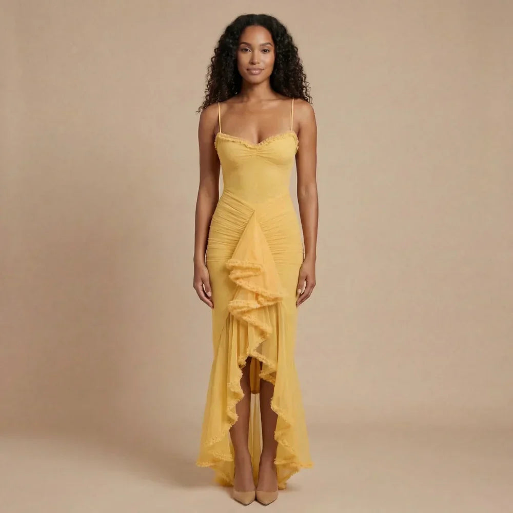 Valentina Ruched Maxi Dress