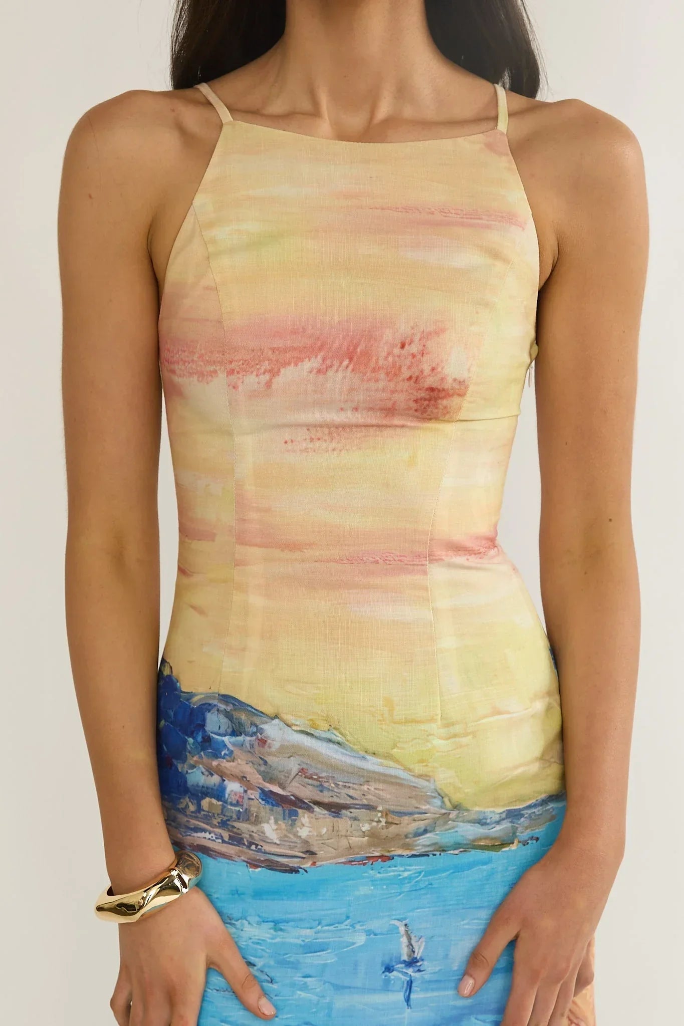 No Ordinary Girl Midi Dress Euro Print