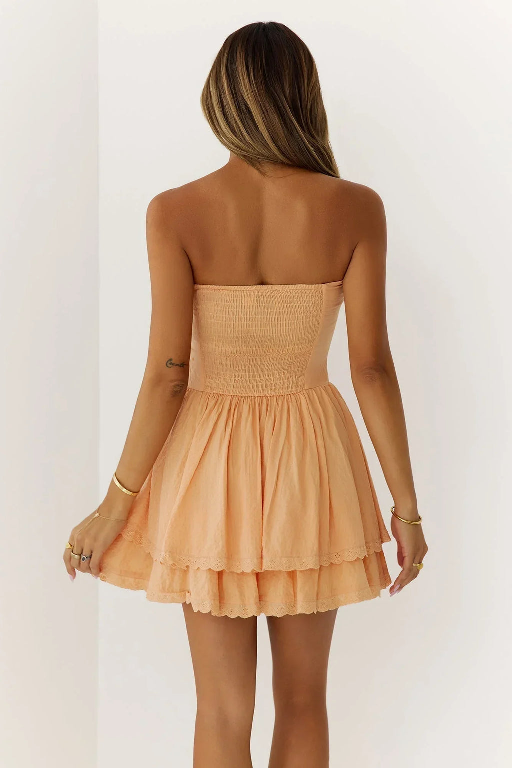 Glow Strapless Mini Dress