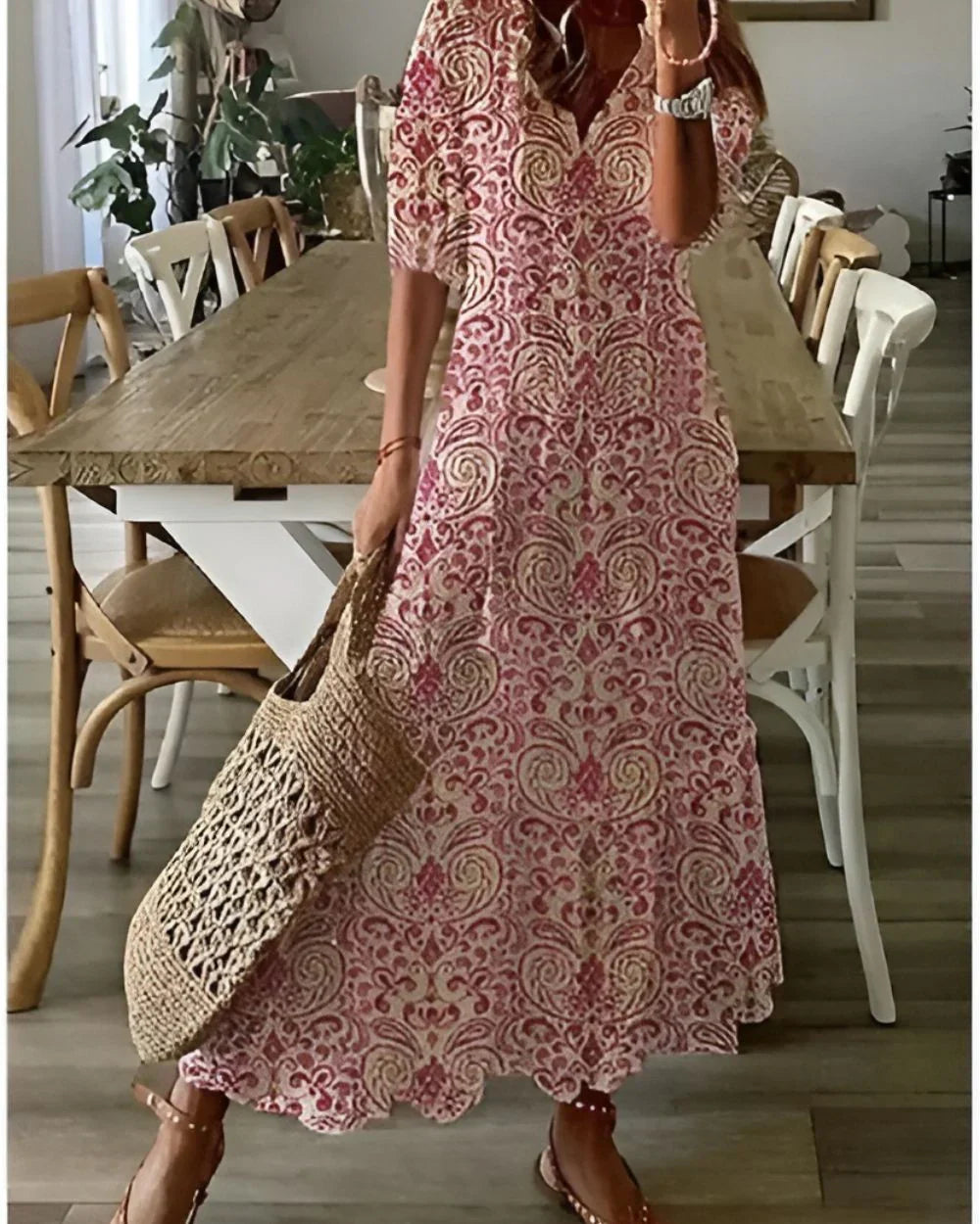 Natasha Printed Maxi Dress