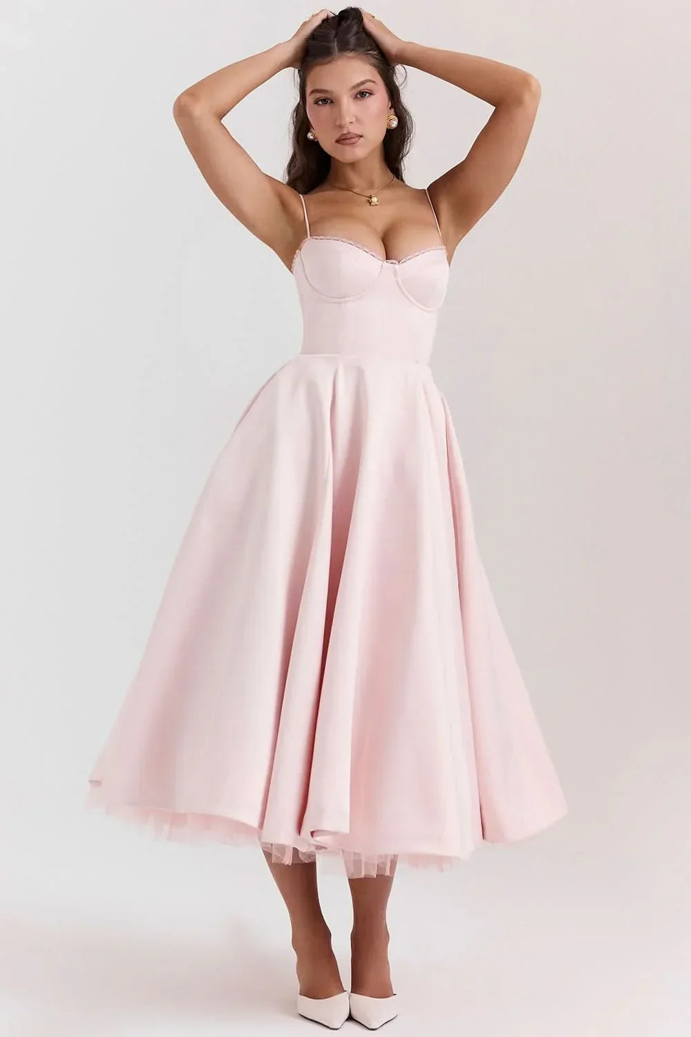 Evelyn Corset Midi Dress
