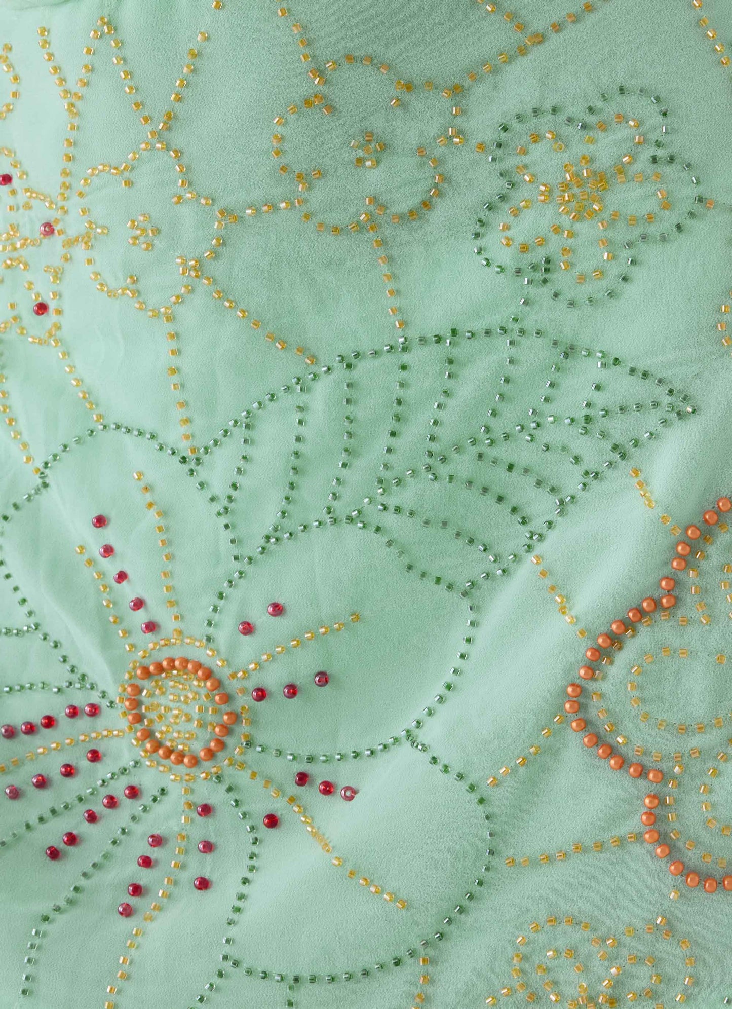 Outlaw Beaded Mini Dress Mint