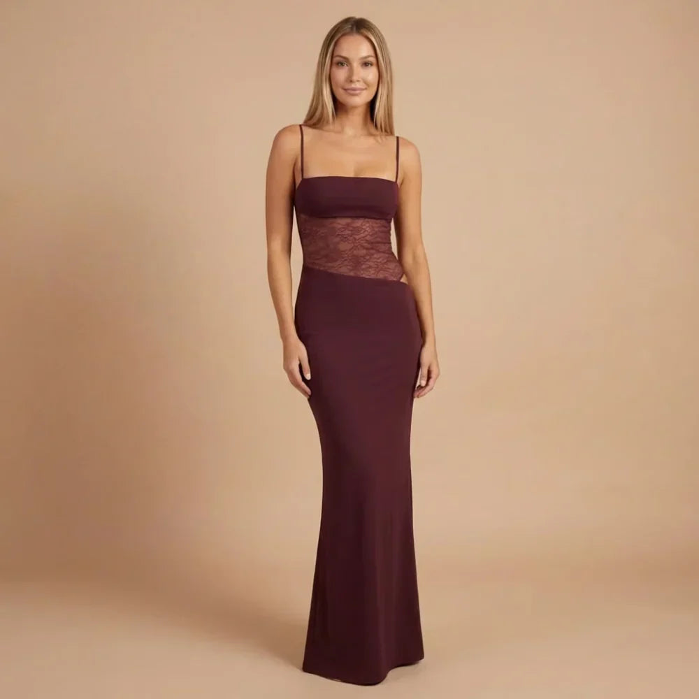 Alessandra Mesh Maxi Dress