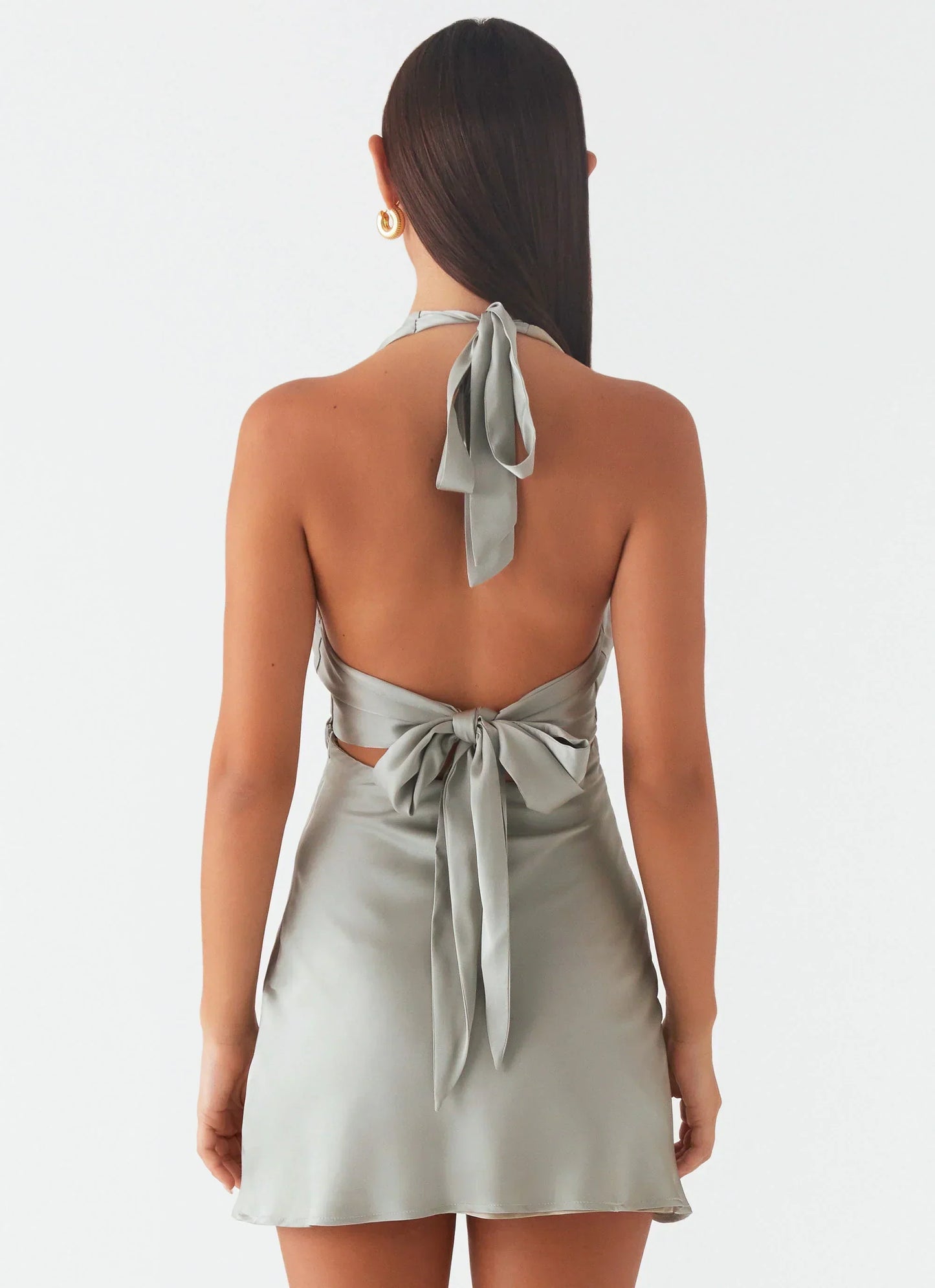 Heavy Hearted Mini Dress - Sage