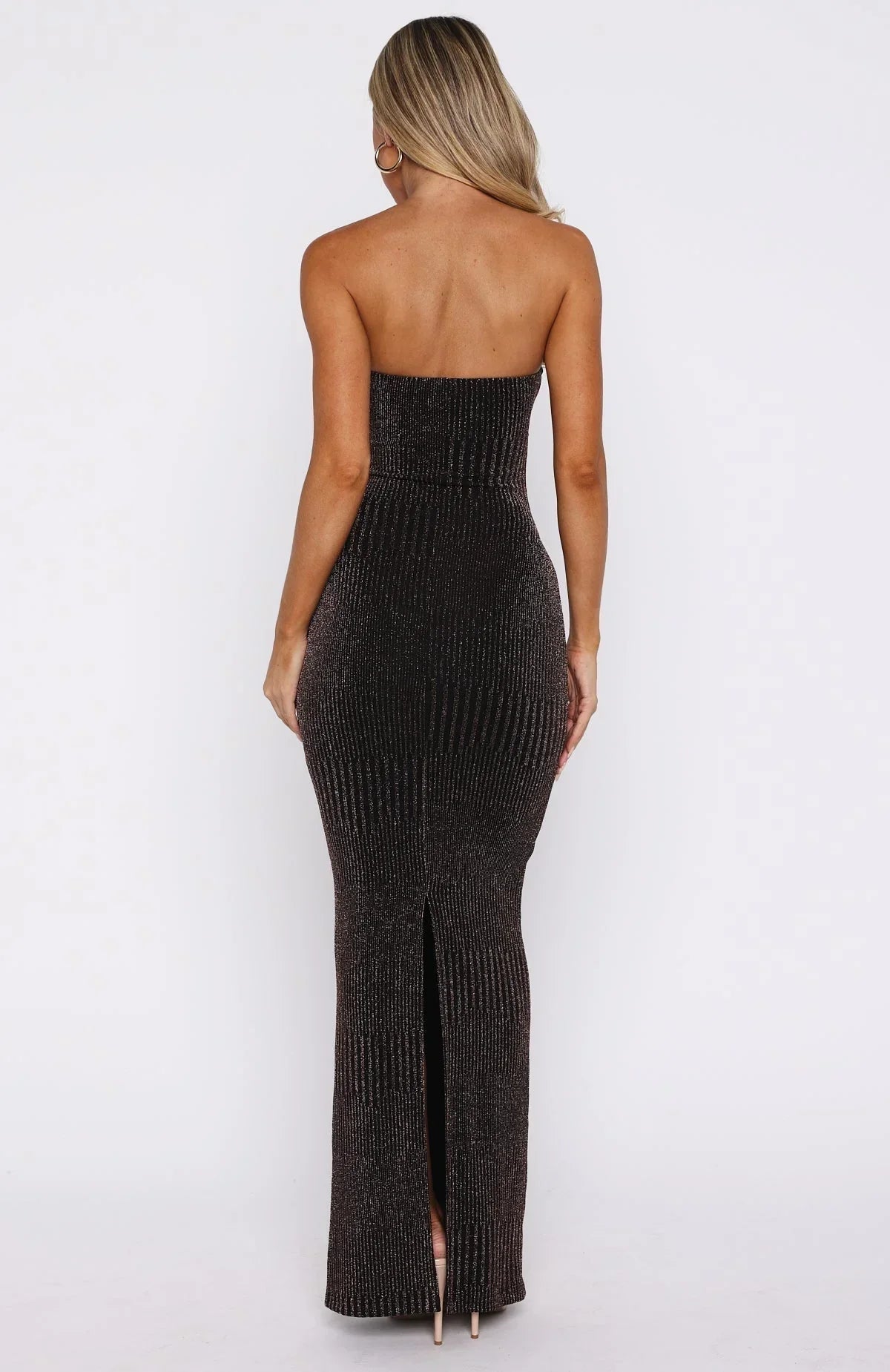 Noir Luxe Maxi Dress